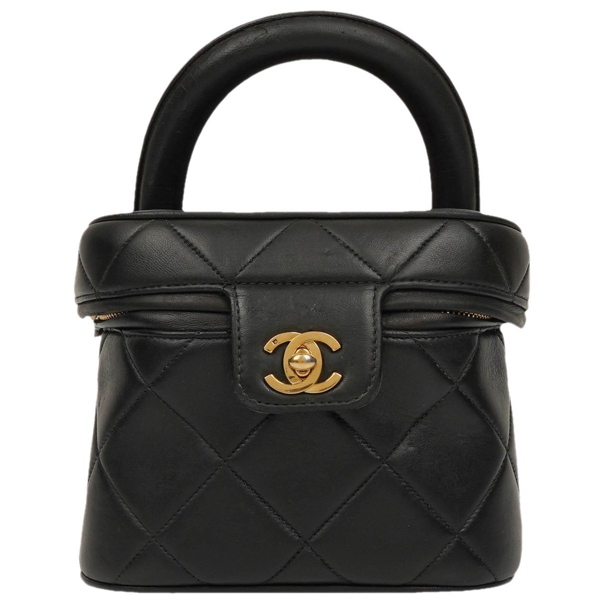 Vanity leather handbag