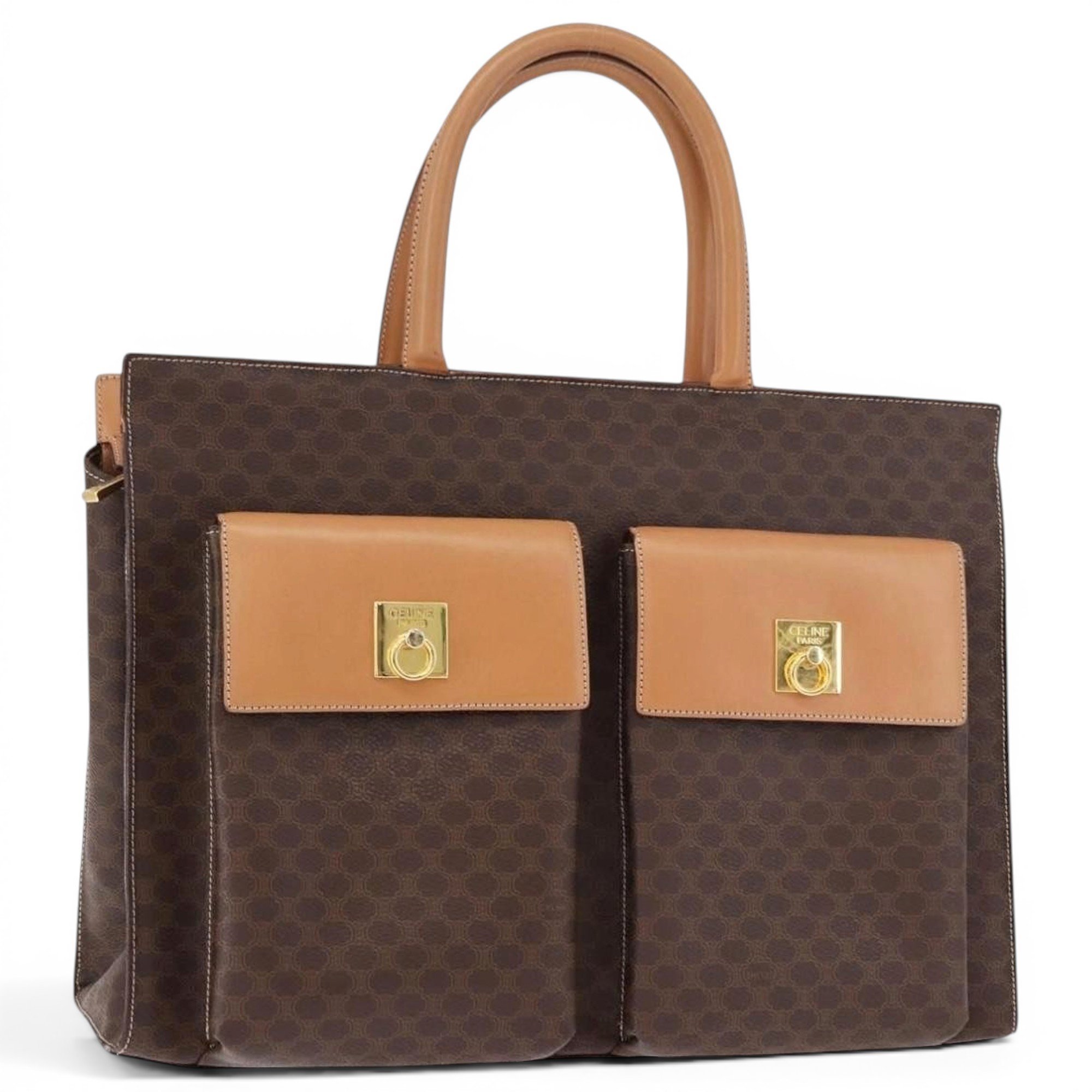 Leather tote
