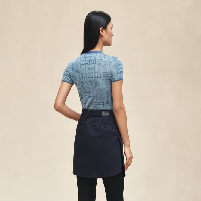Bleu Noir Equestrian Miniskirt