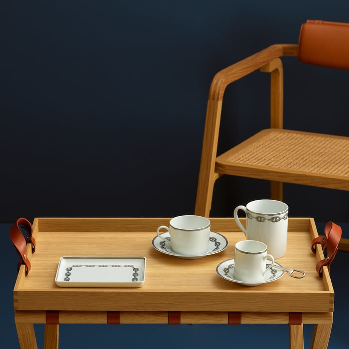 Sans Coloris Chaine d'Ancre Platinum Tray, Small Model
