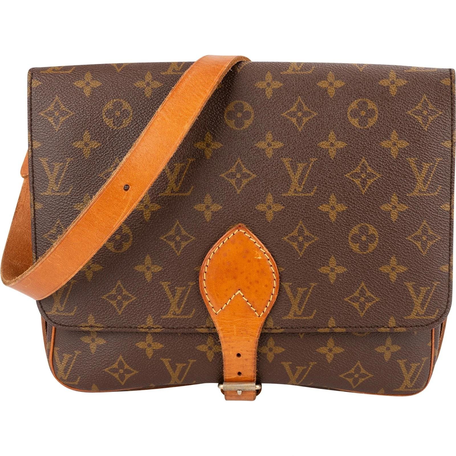 Cartouchière leather crossbody bag