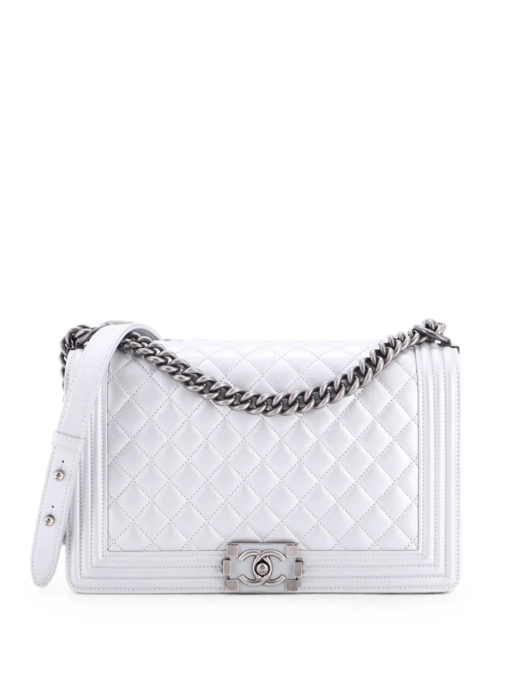 Boy Flap Bag Quilted Metallic Calfskin New Medium shoulder bag