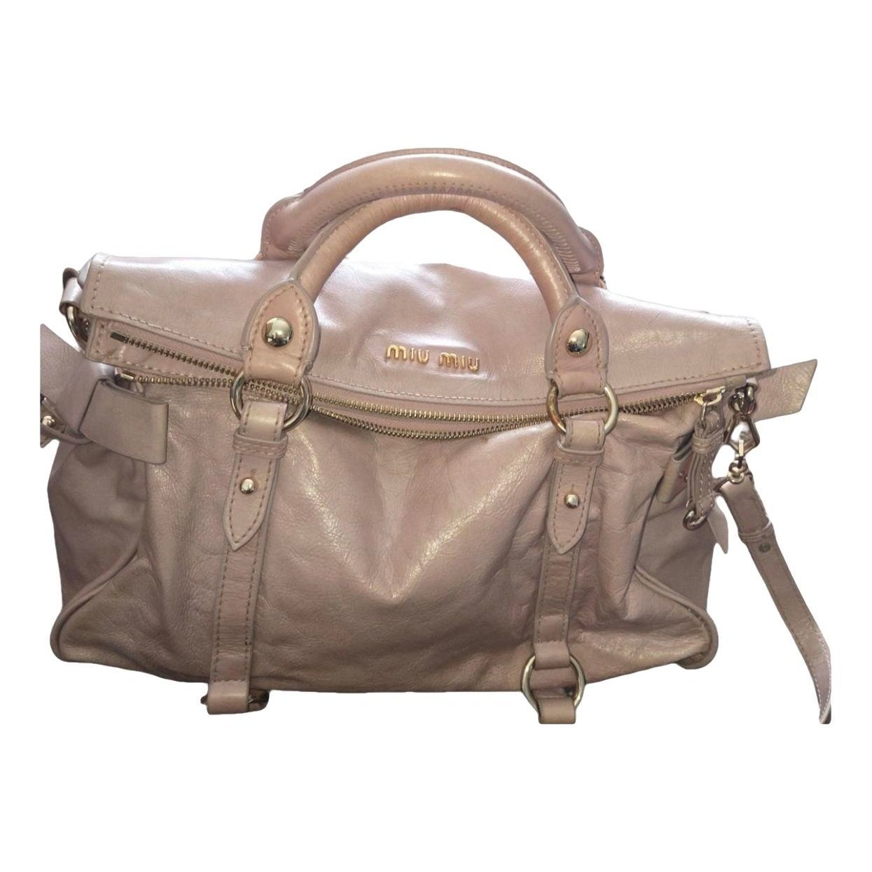 Bow bag leather handbag