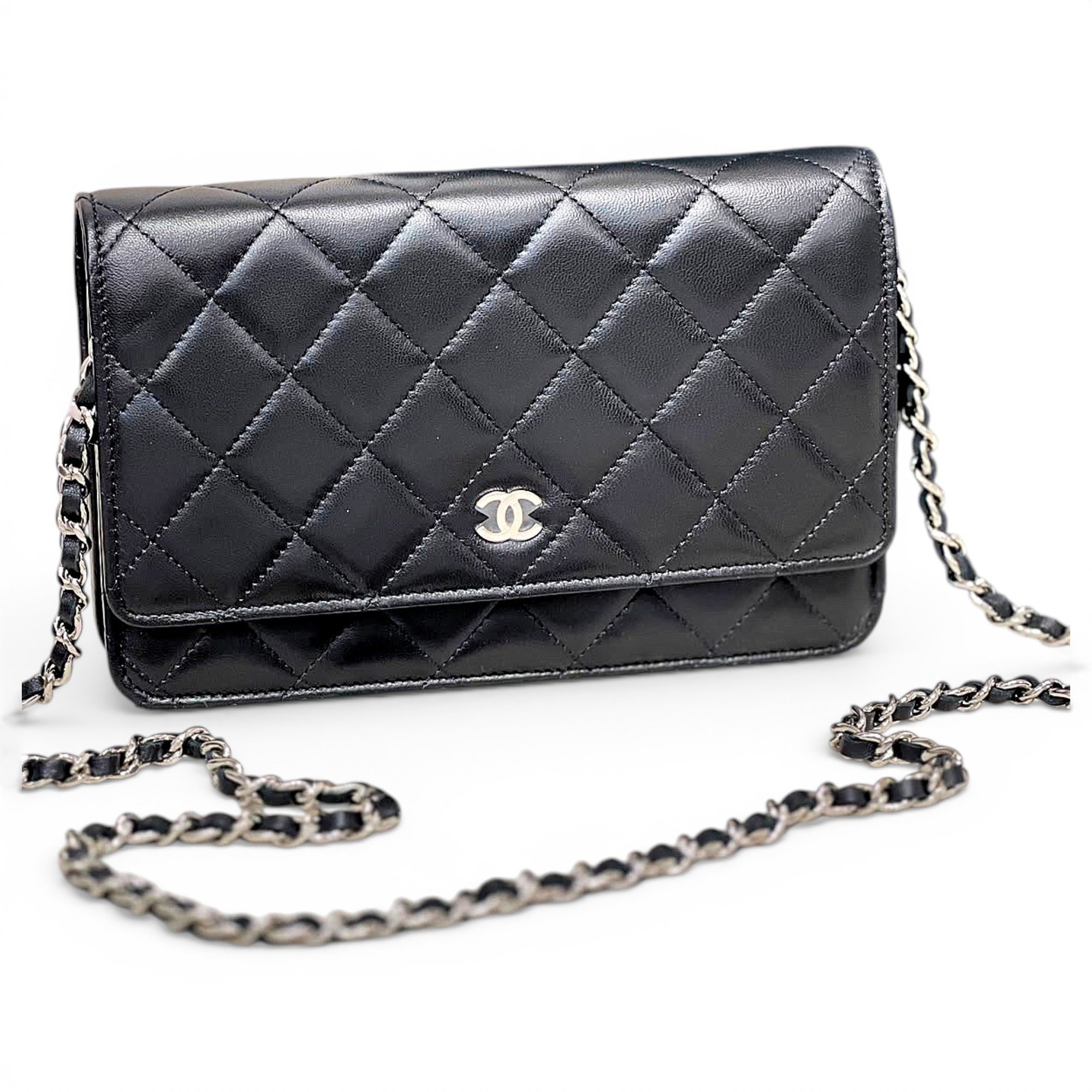 Wallet On Chain Timeless/Classique leather handbag