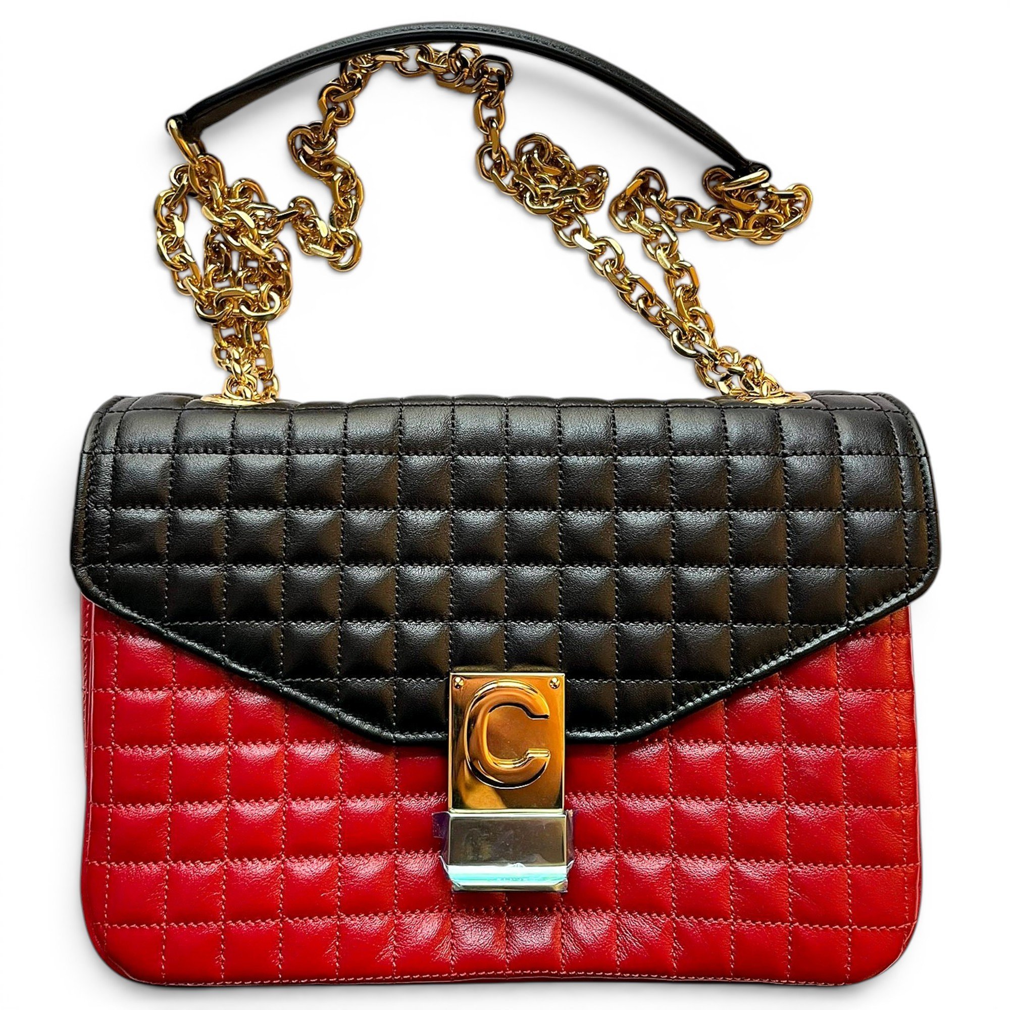 C bag leather handbag