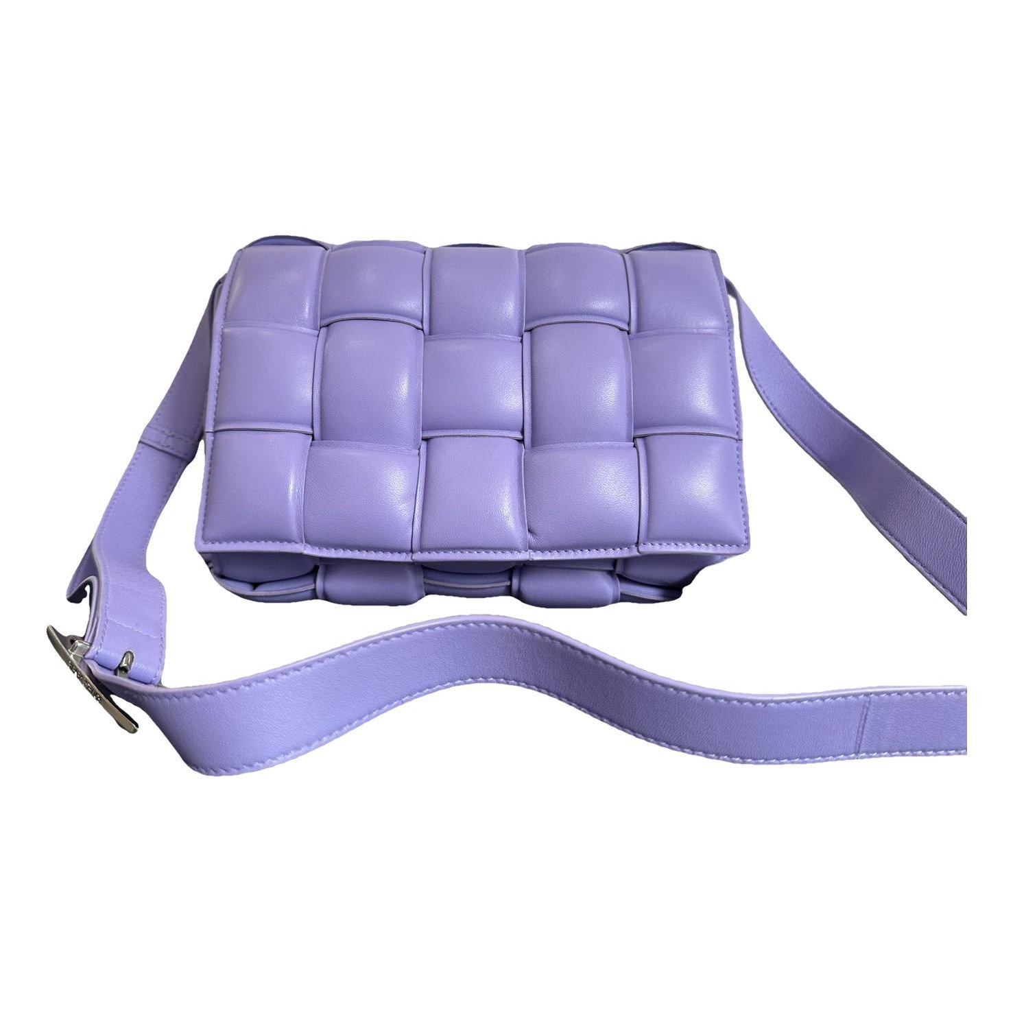 Cassette leather handbag