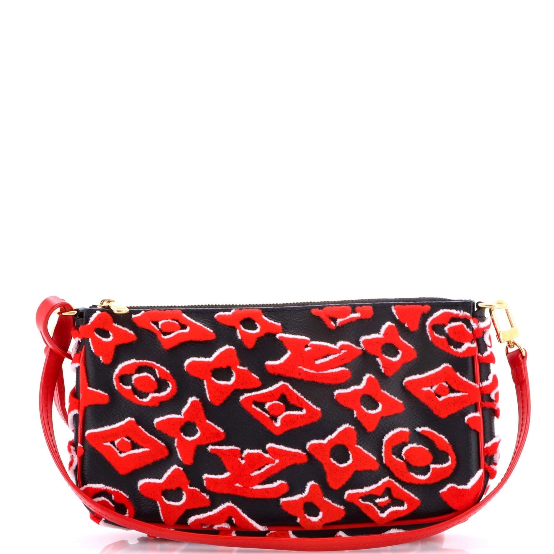 Velvet clutch bag