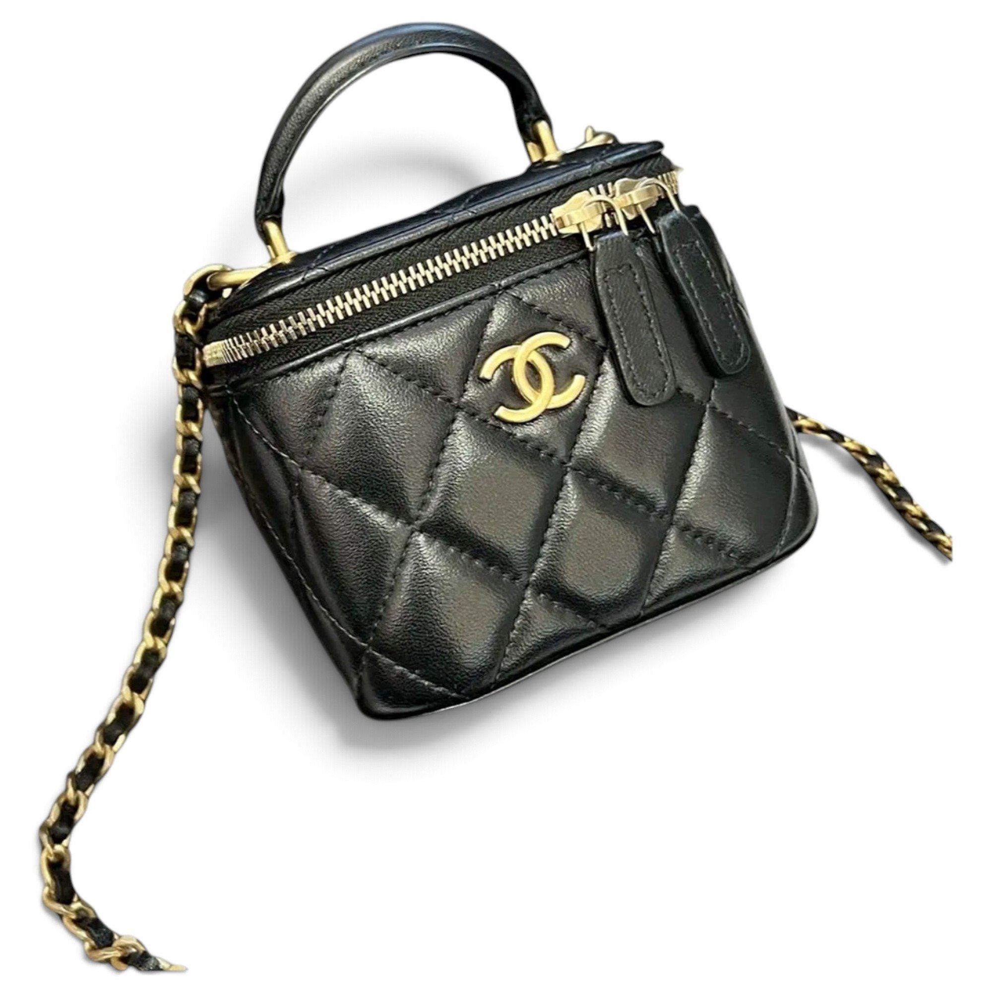 Vanity leather mini bag
