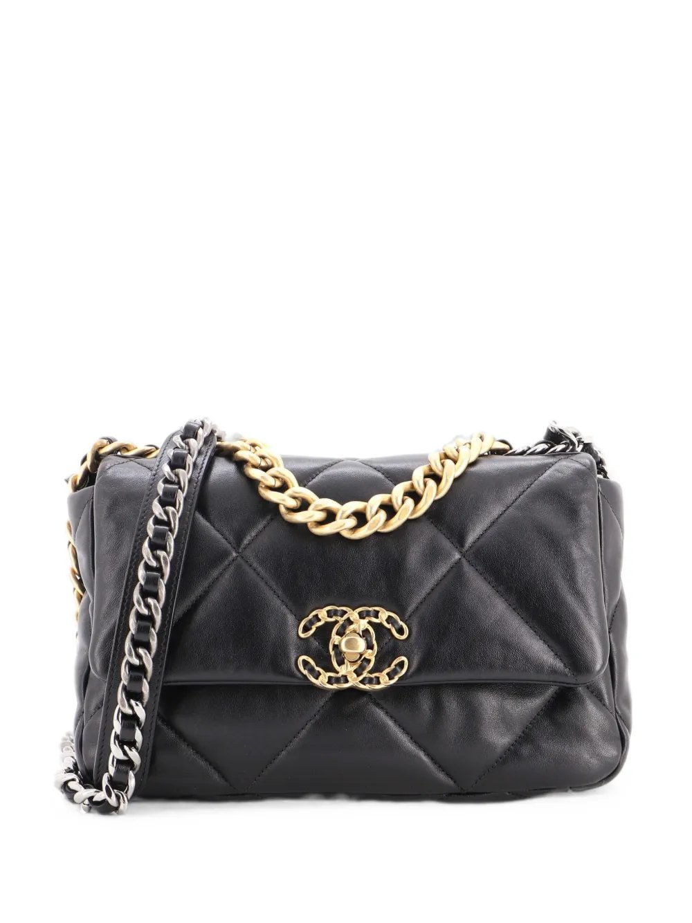 19 Flap Bag Quilted Leather Medium crossbody bag