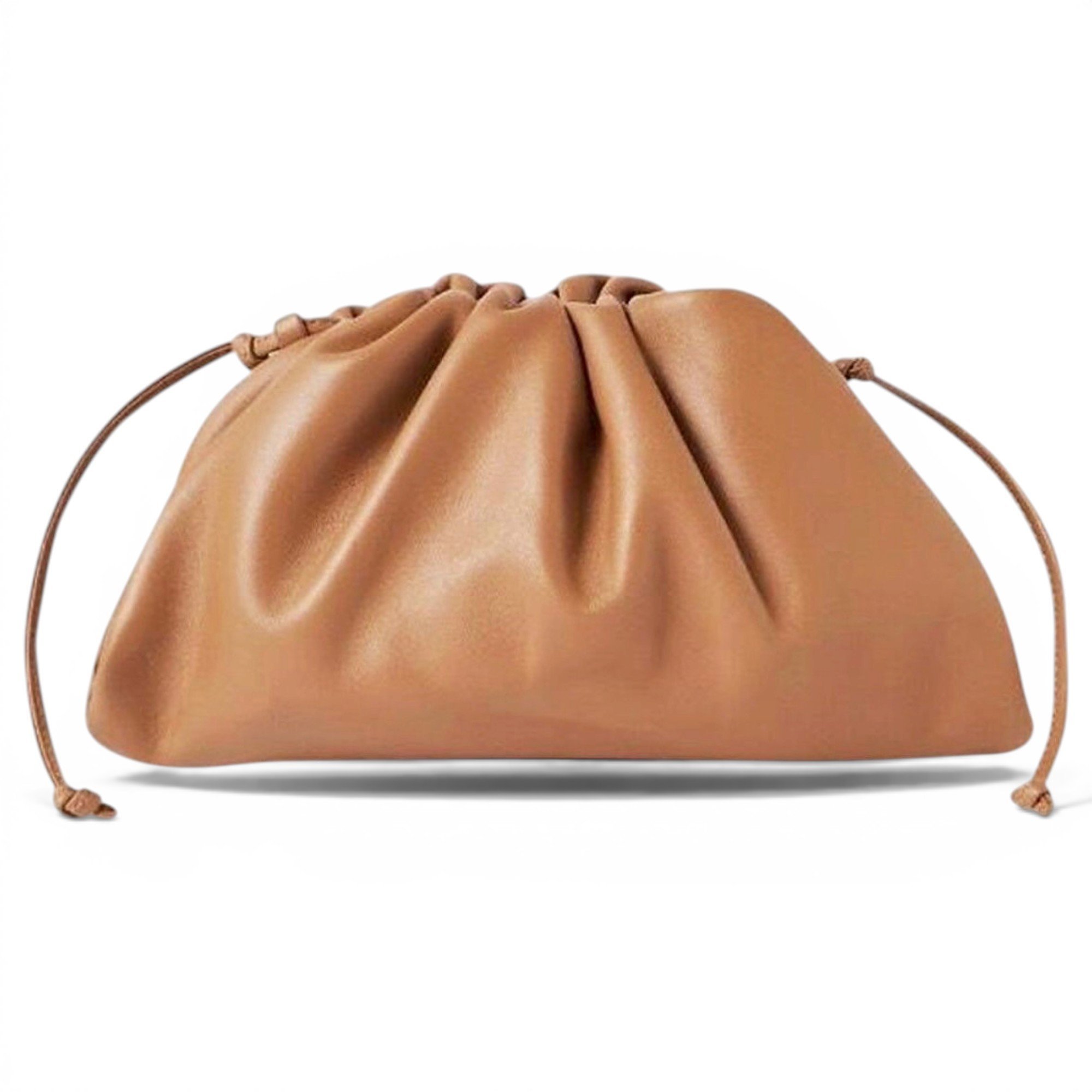 Pouch leather crossbody bag