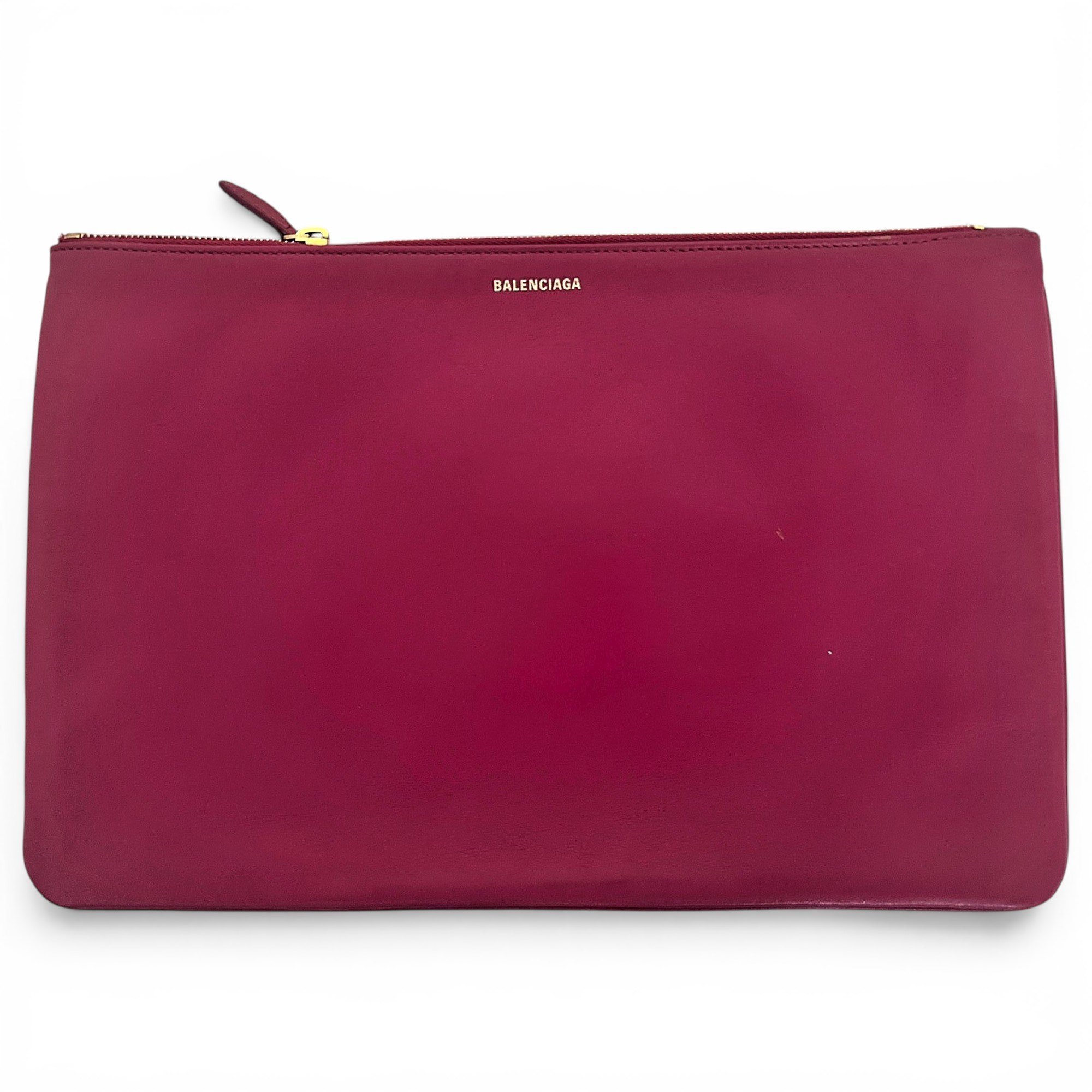 Leather clutch bag