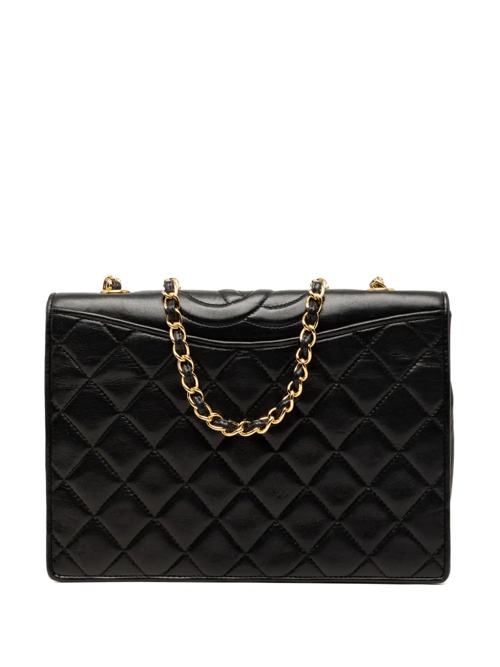 1989-1991 CC Quilted Lambskin Full Flap crossbody bag