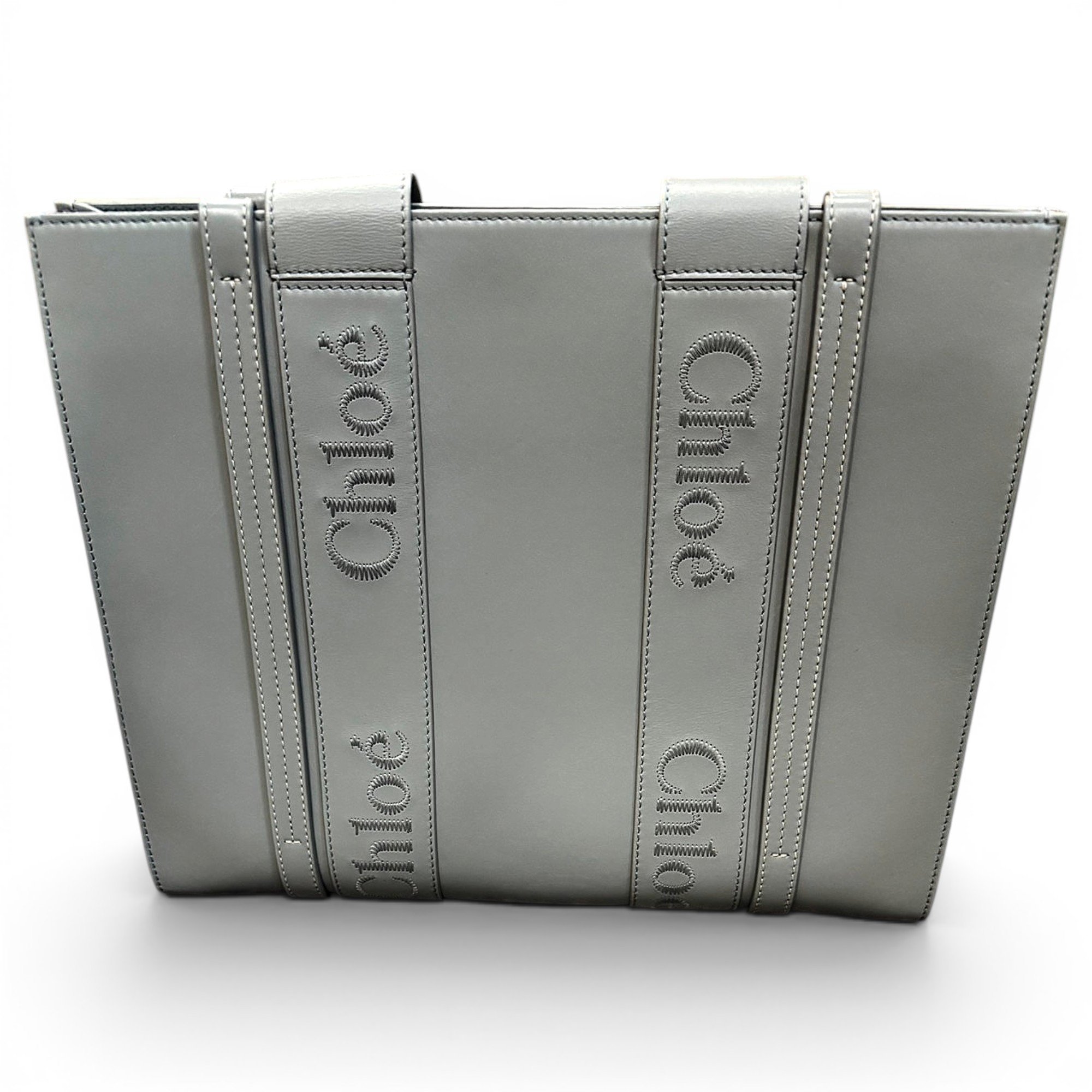 Chloe Woody leather tote