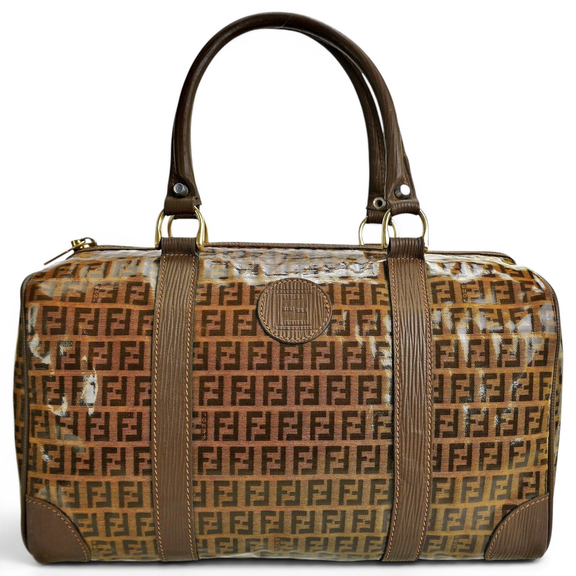 Patent leather tote