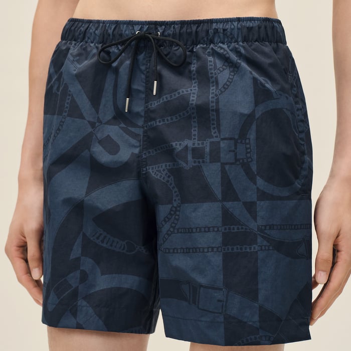 Indigo "Eperon d'Or Tattoo" Swim Trunks