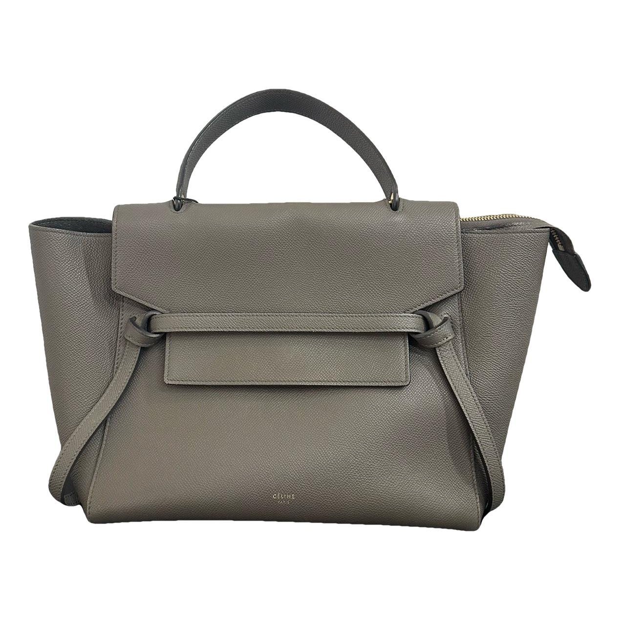 Belt leather handbag