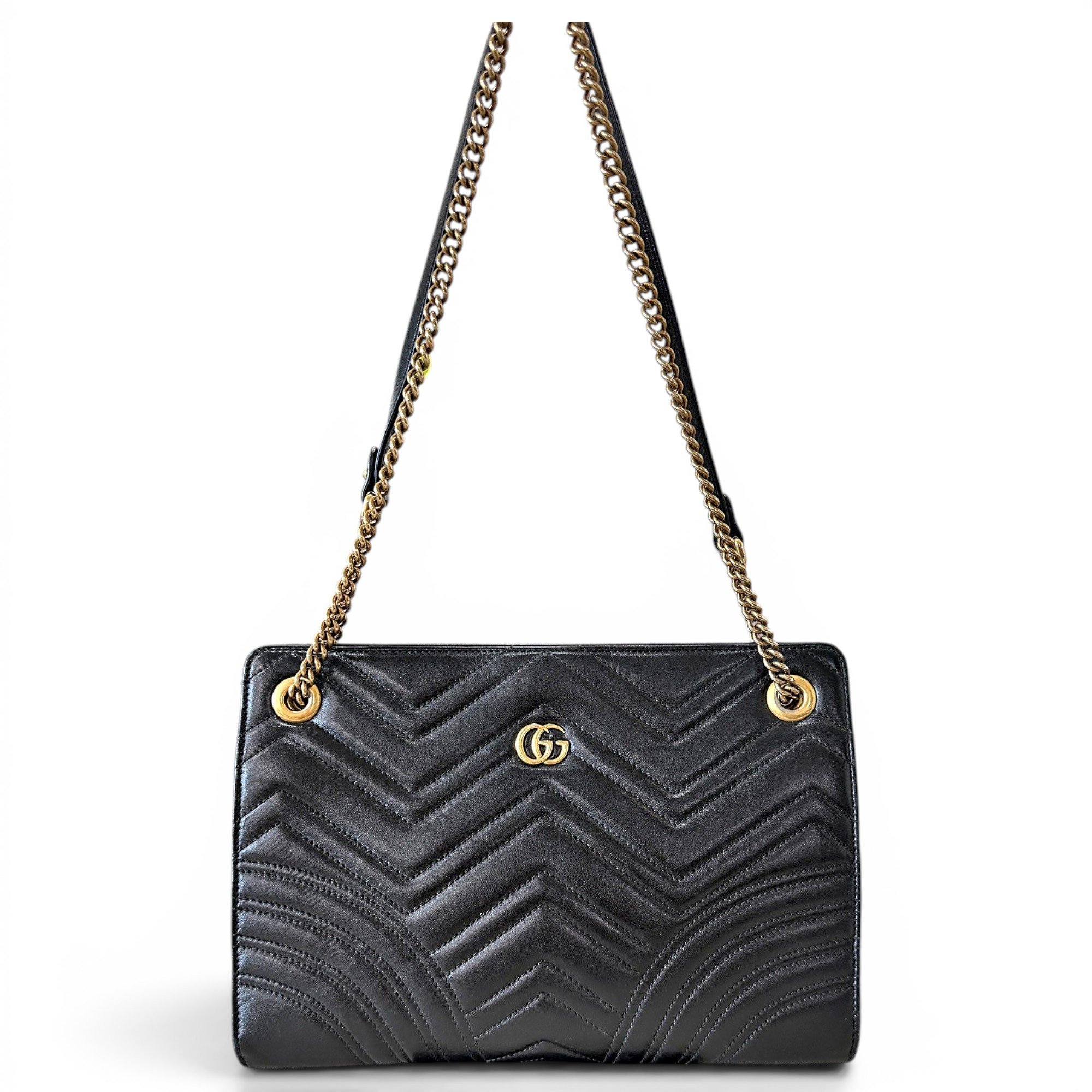 GG Marmont Accordion leather crossbody bag