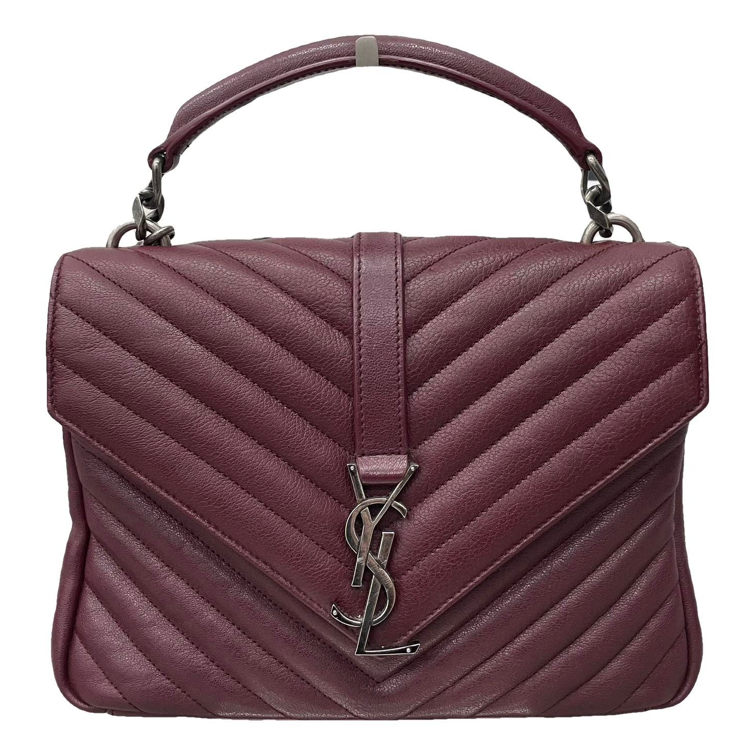 Collége monogramme leather handbag