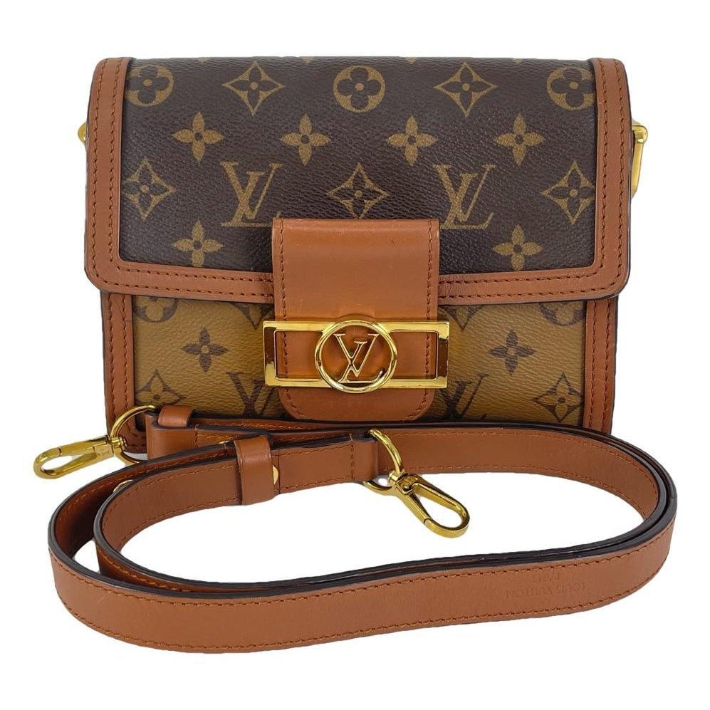 Dauphine Vintage leather crossbody bag