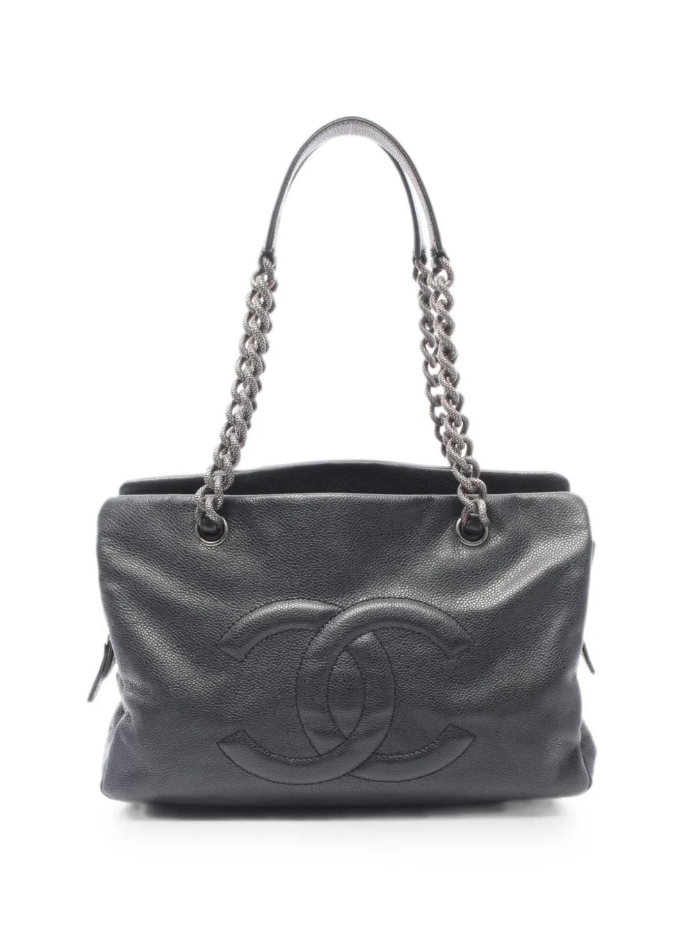 2009-2010 Coco mark Caviar tote bag