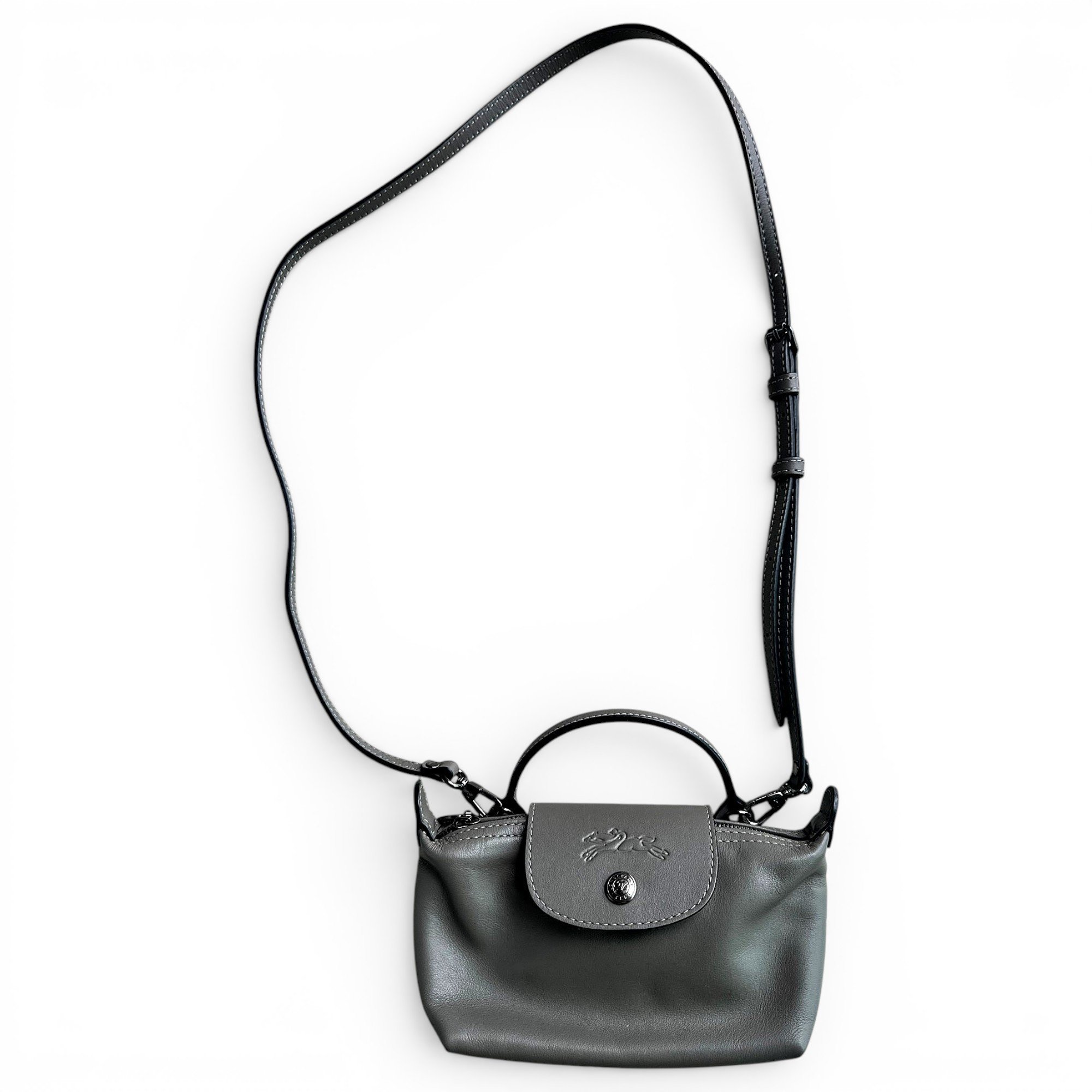Pliage leather mini bag