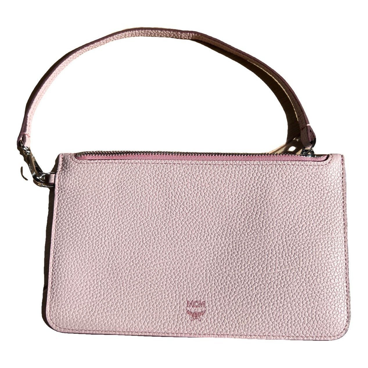 Leather clutch bag