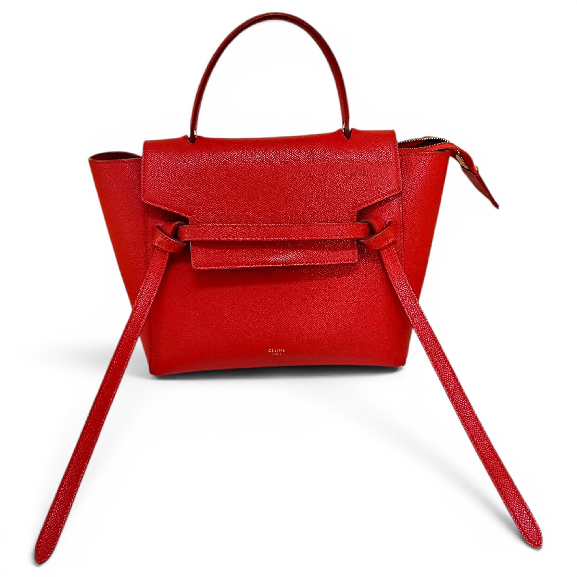 Belt leather handbag