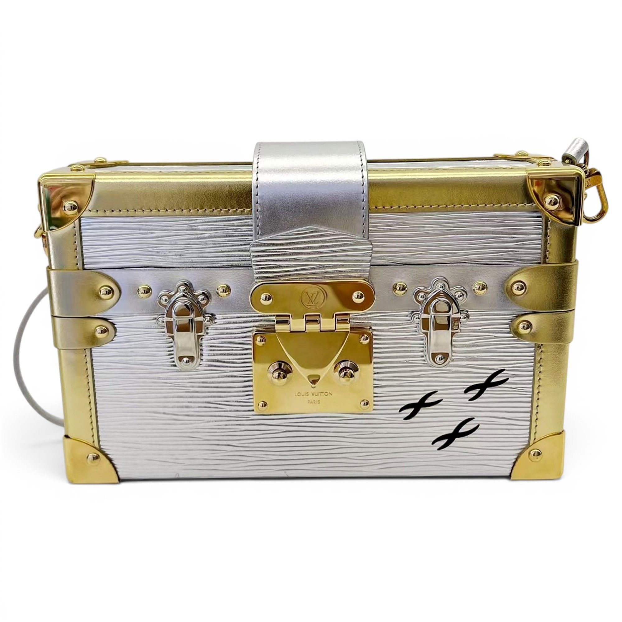 Petite Malle leather handbag