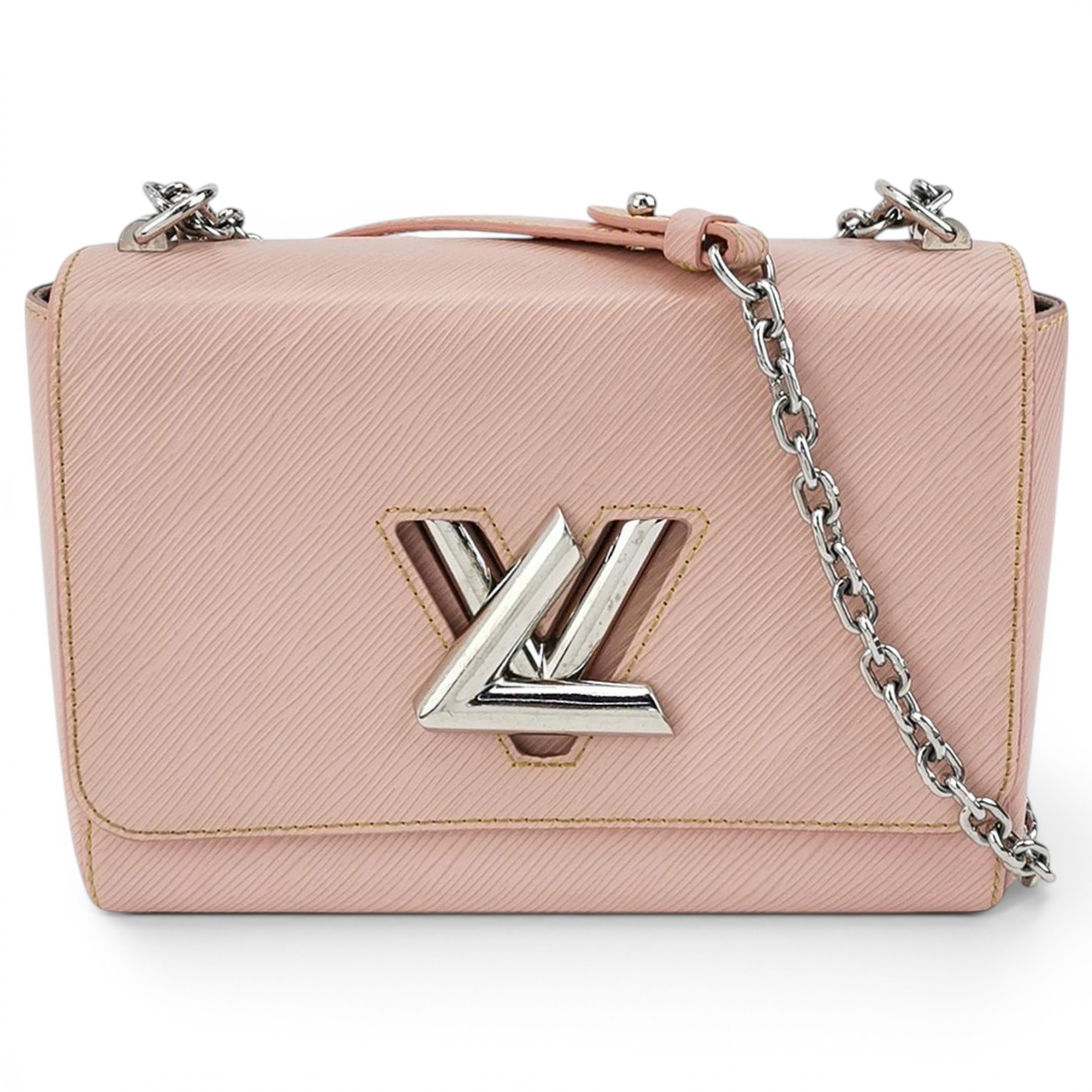 Twist leather handbag