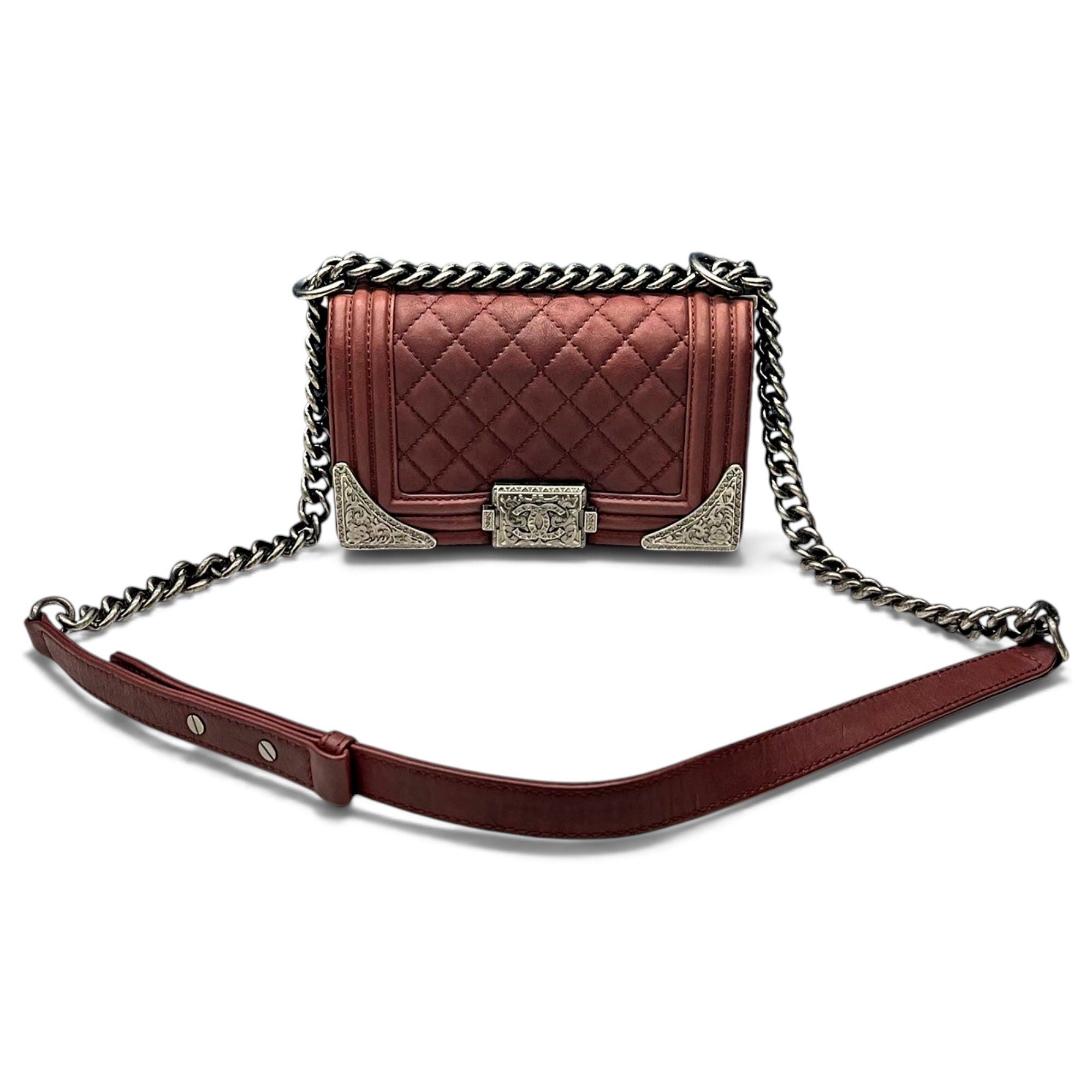 Boy leather crossbody bag