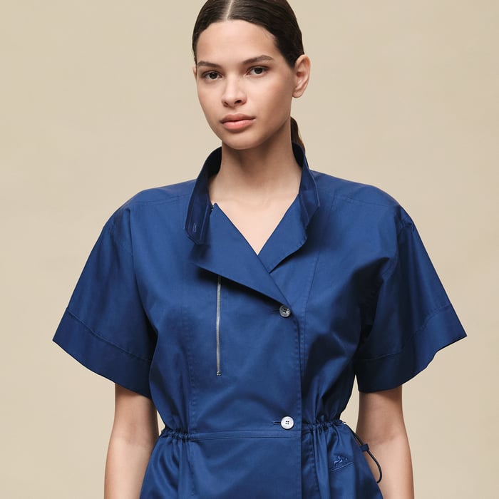 Bleu Lagune Drawstring Shirt