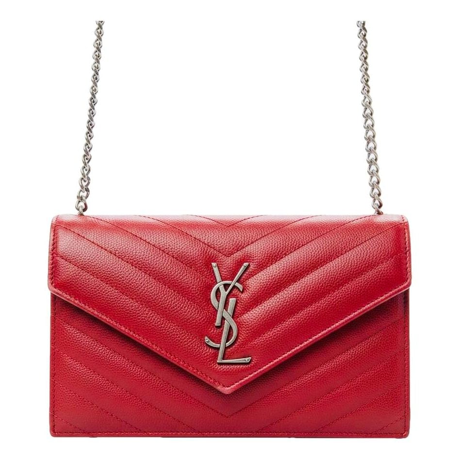 Envelope leather crossbody bag