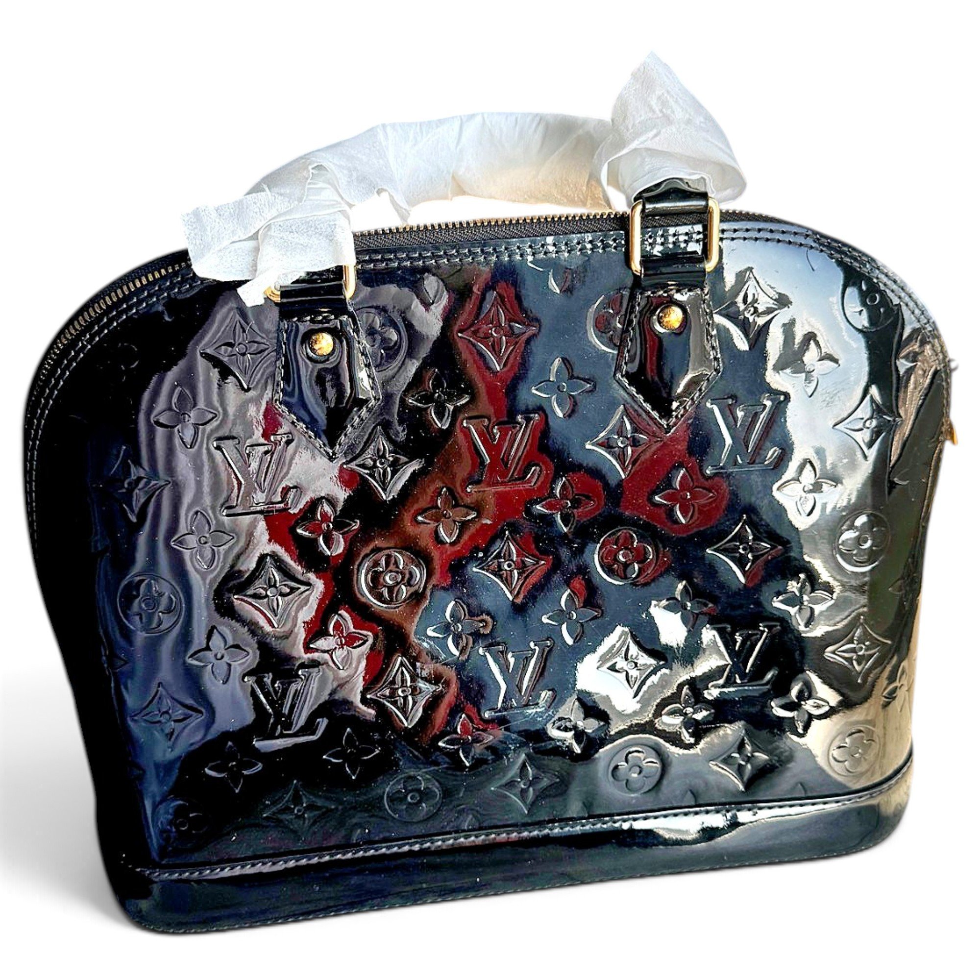 Alma patent leather handbag