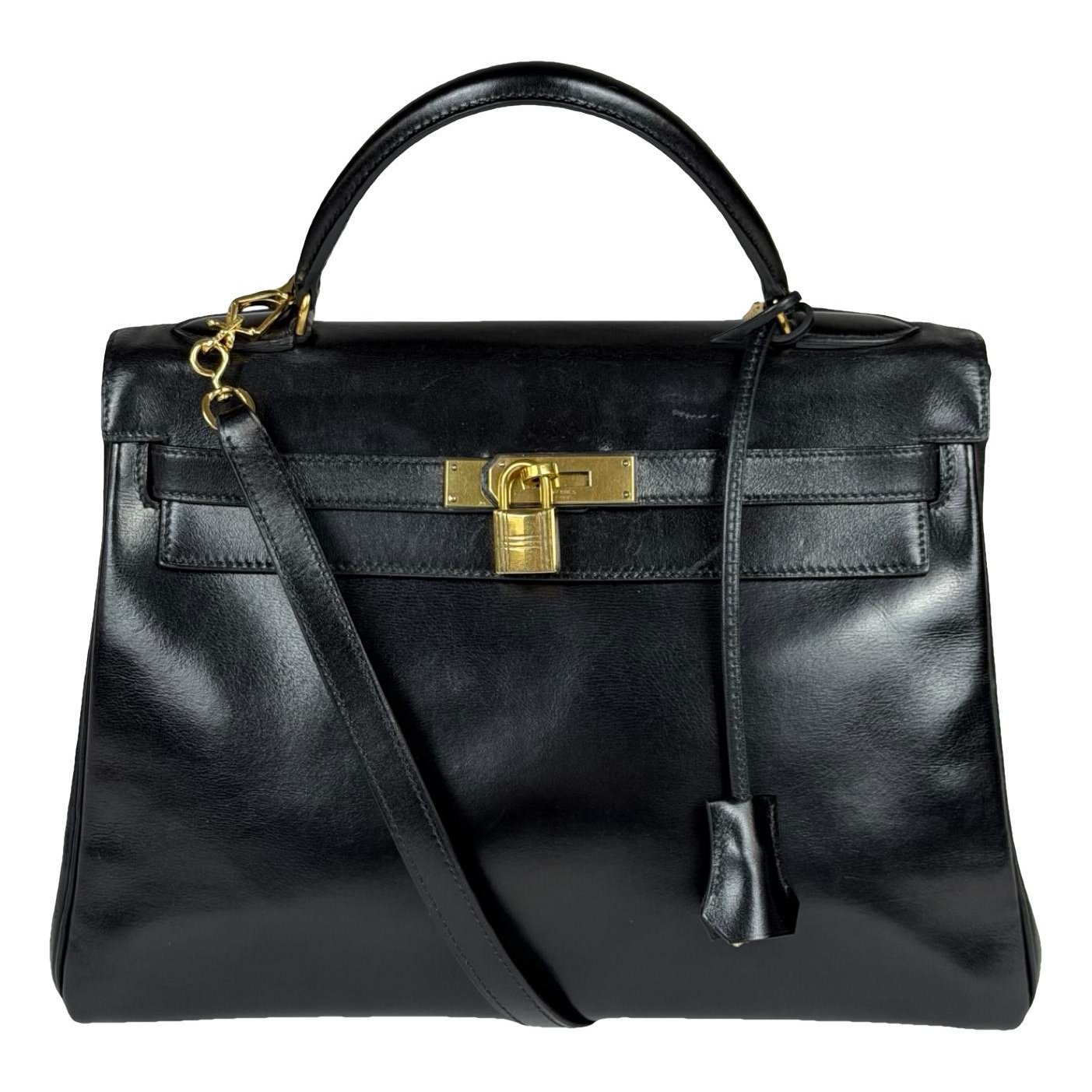 Kelly 32 leather handbag