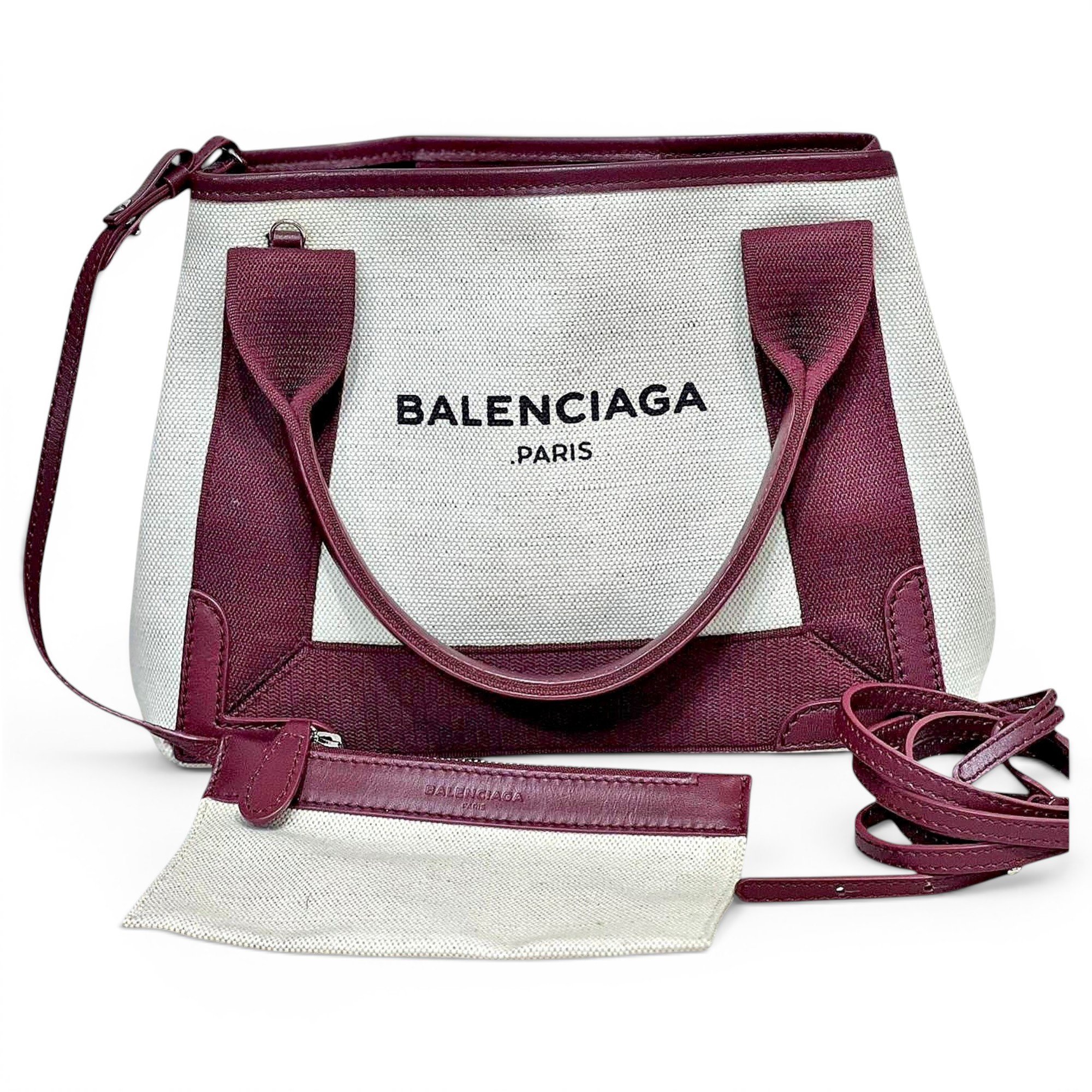 Navy cabas cloth tote