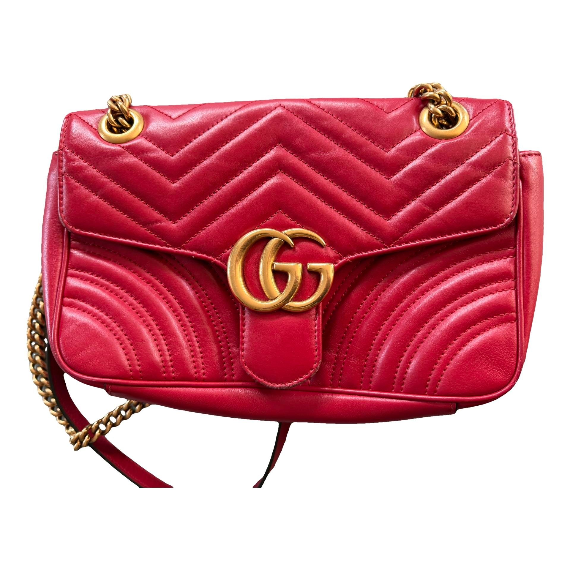 GG Marmont Flap leather crossbody bag