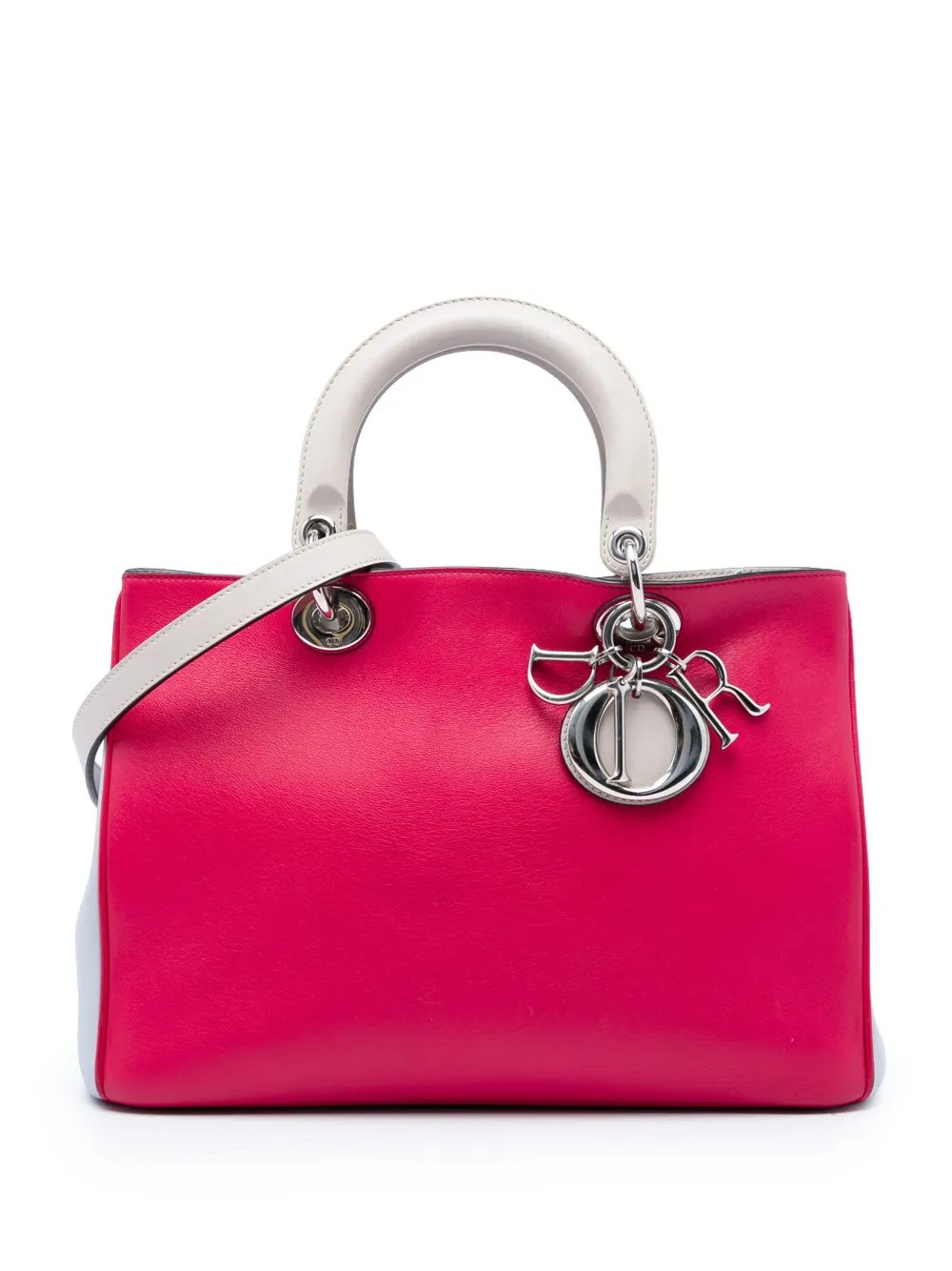 2013 Medium Tricolor Calfskin Diorissimo Tote satchel