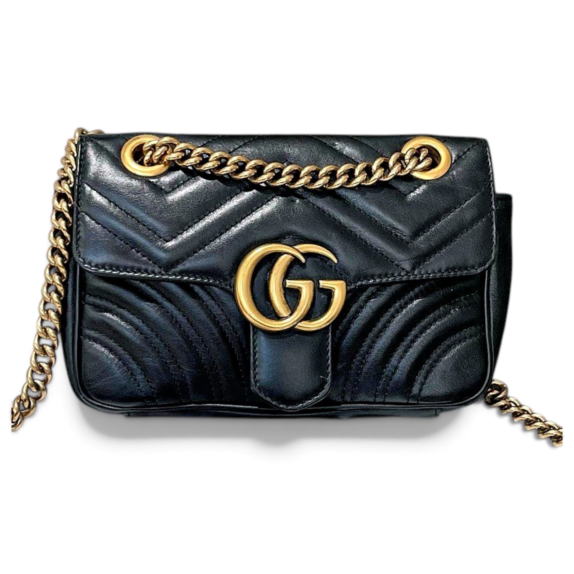 Gucci GG Marmont Flap leather crossbody bag