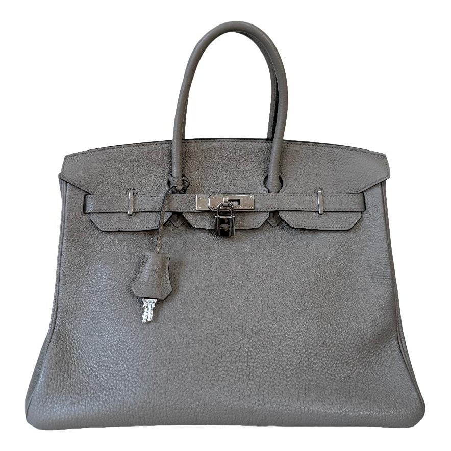 Hermes Birkin 35 Handbag Gris Mouette Togo Leather 2014