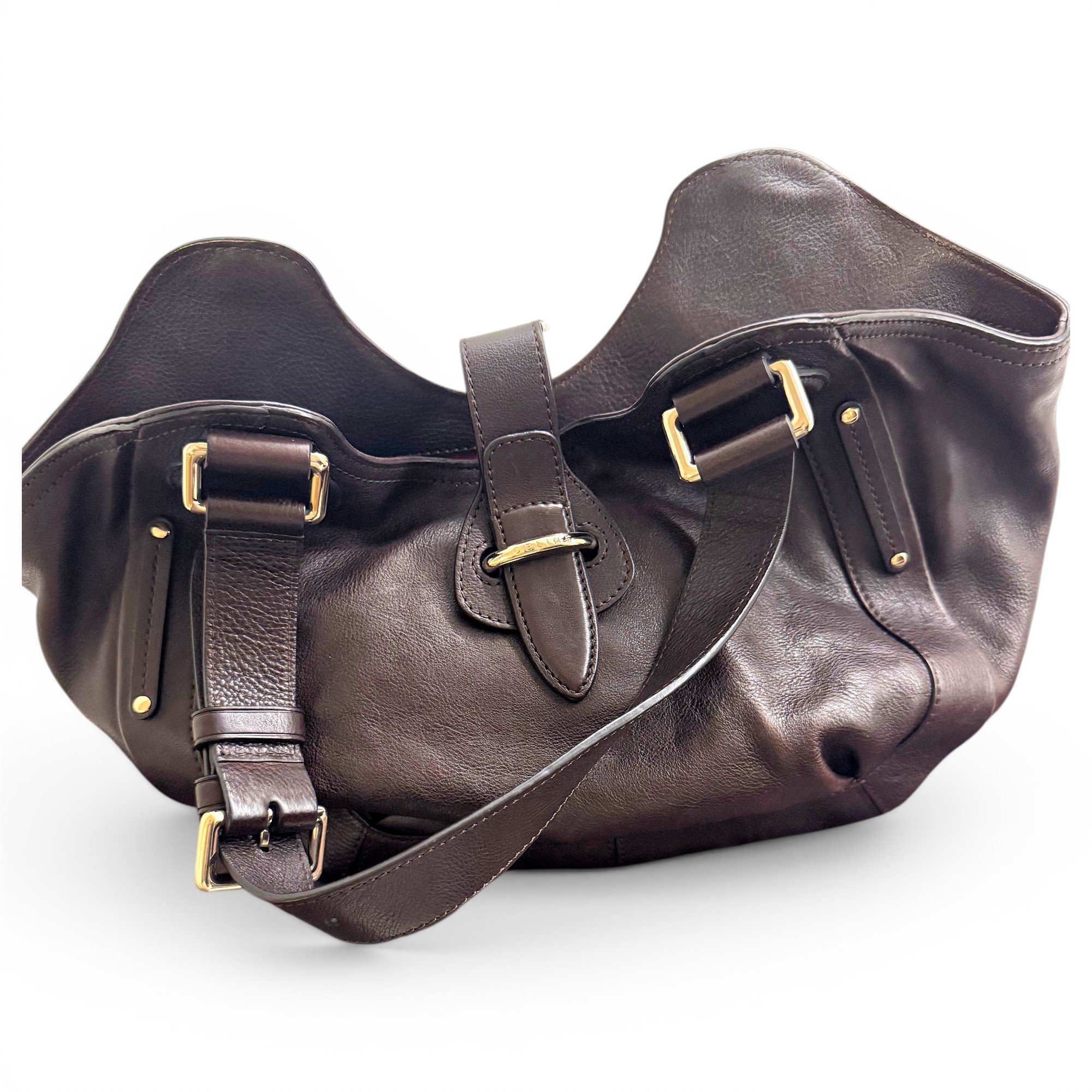 Leather handbag
