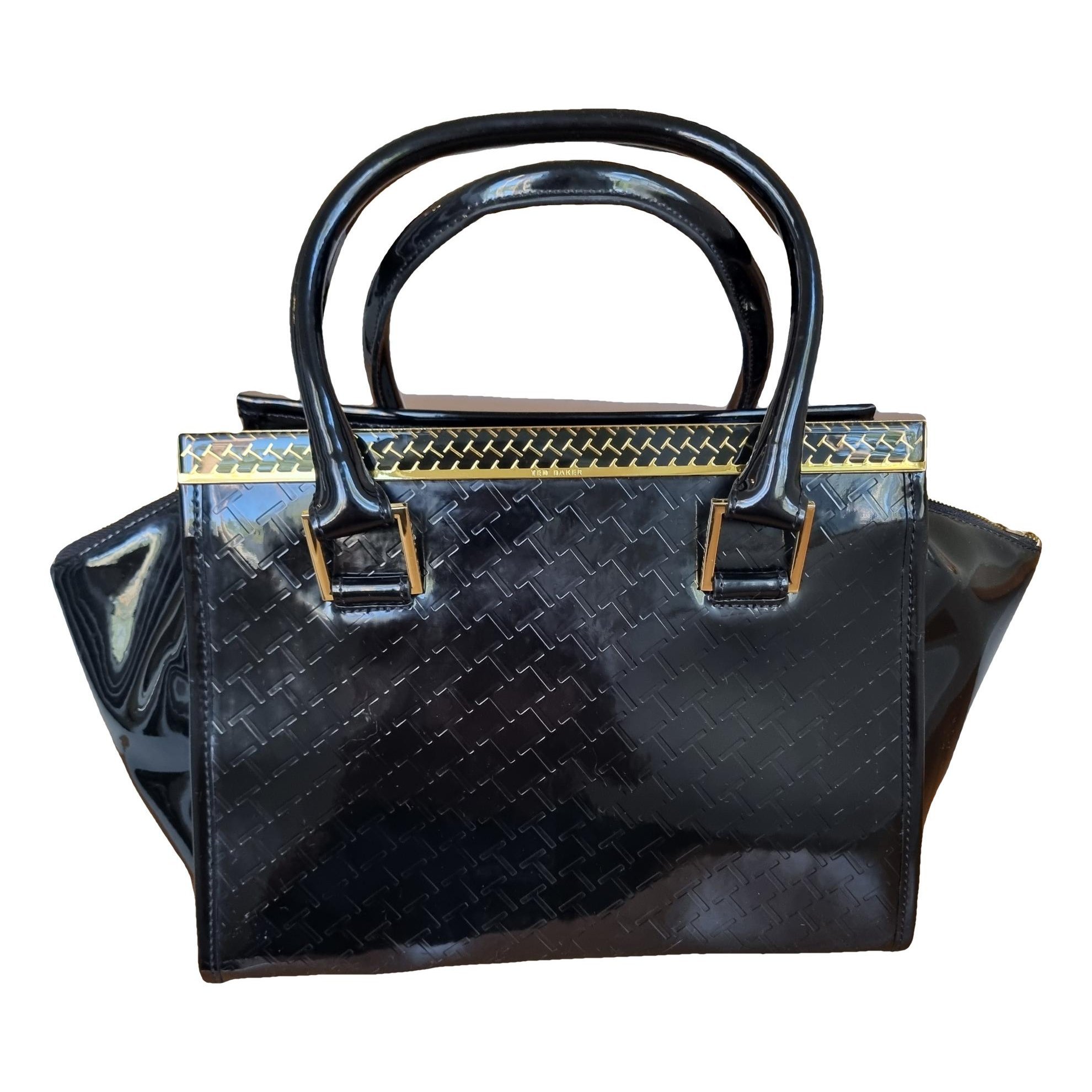 Patent leather handbag