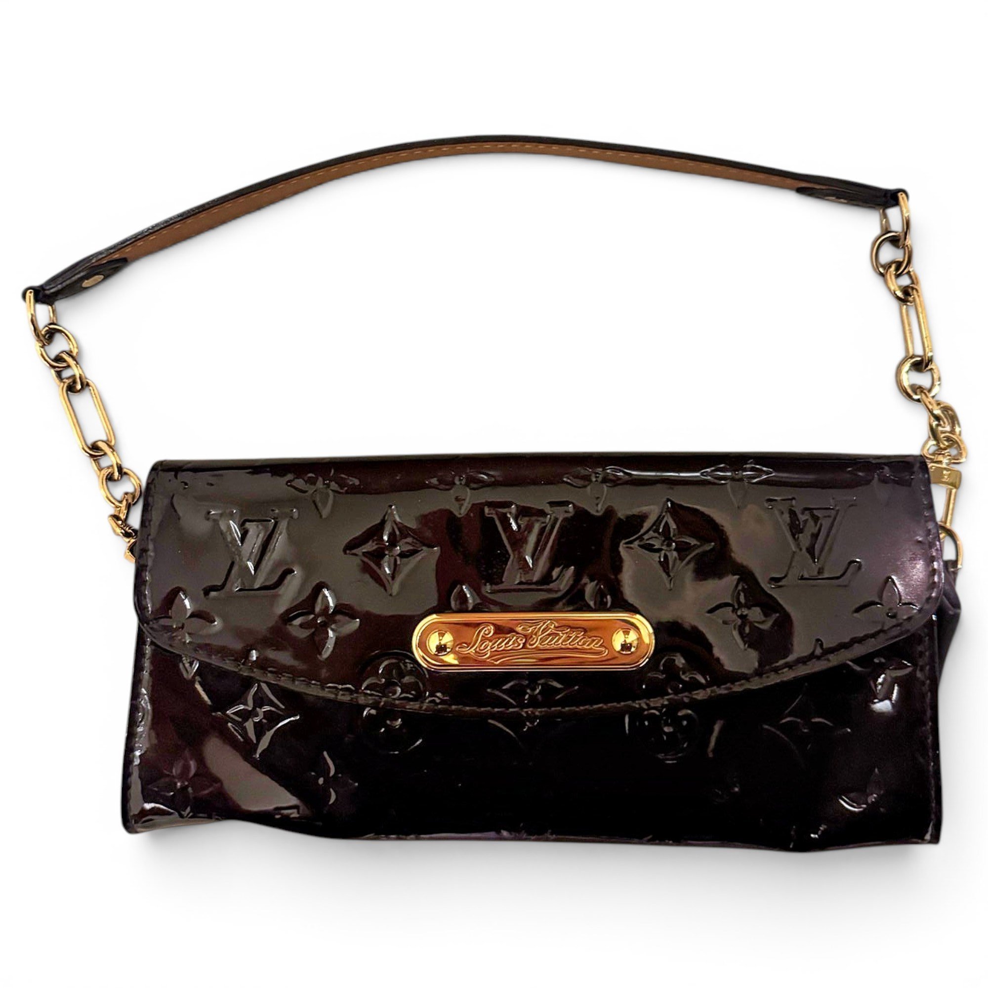 Sunset Boulevard patent leather handbag