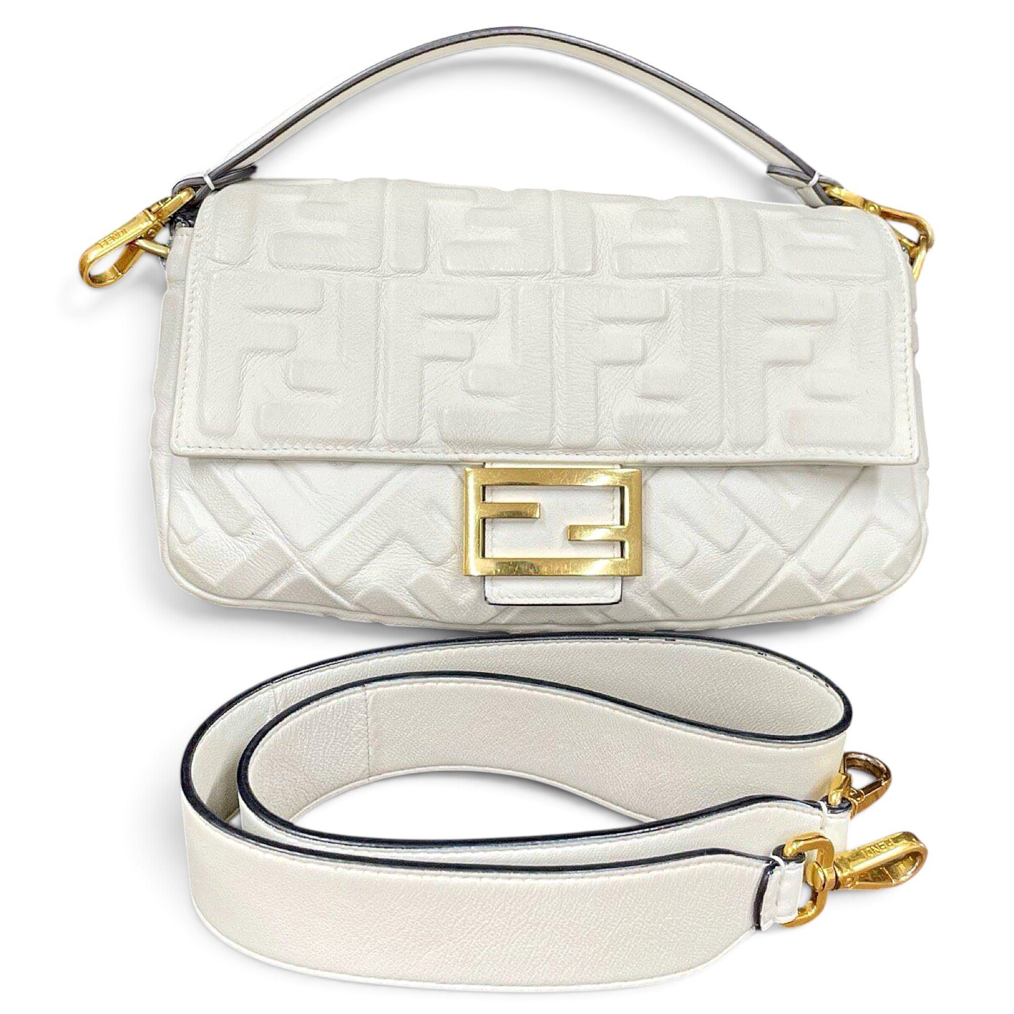 Baguette leather handbag