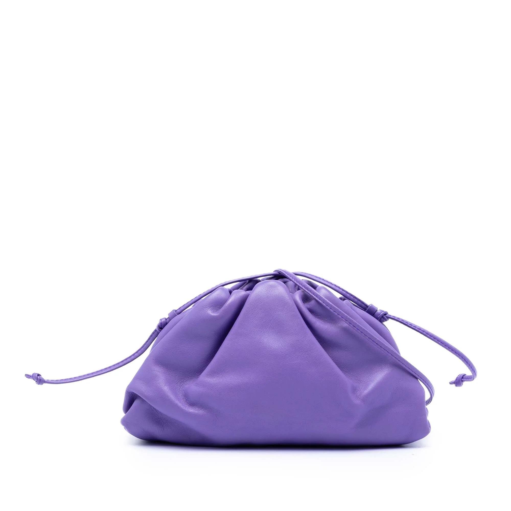 Pouch leather handbag