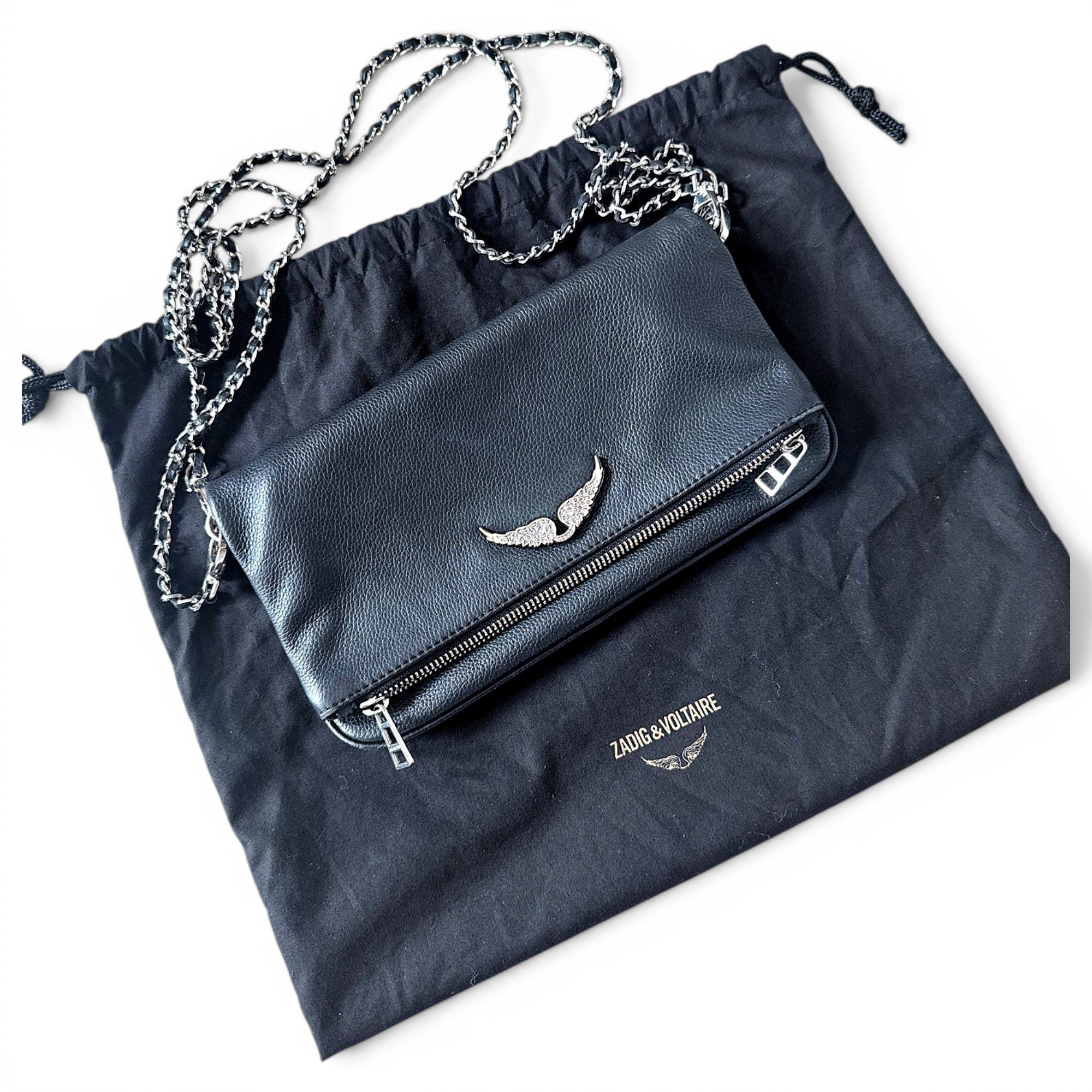Rock leather crossbody bag