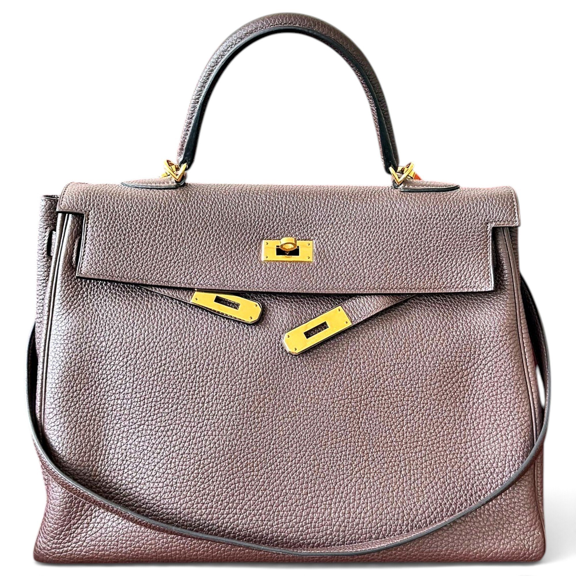 Kelly 35 leather handbag