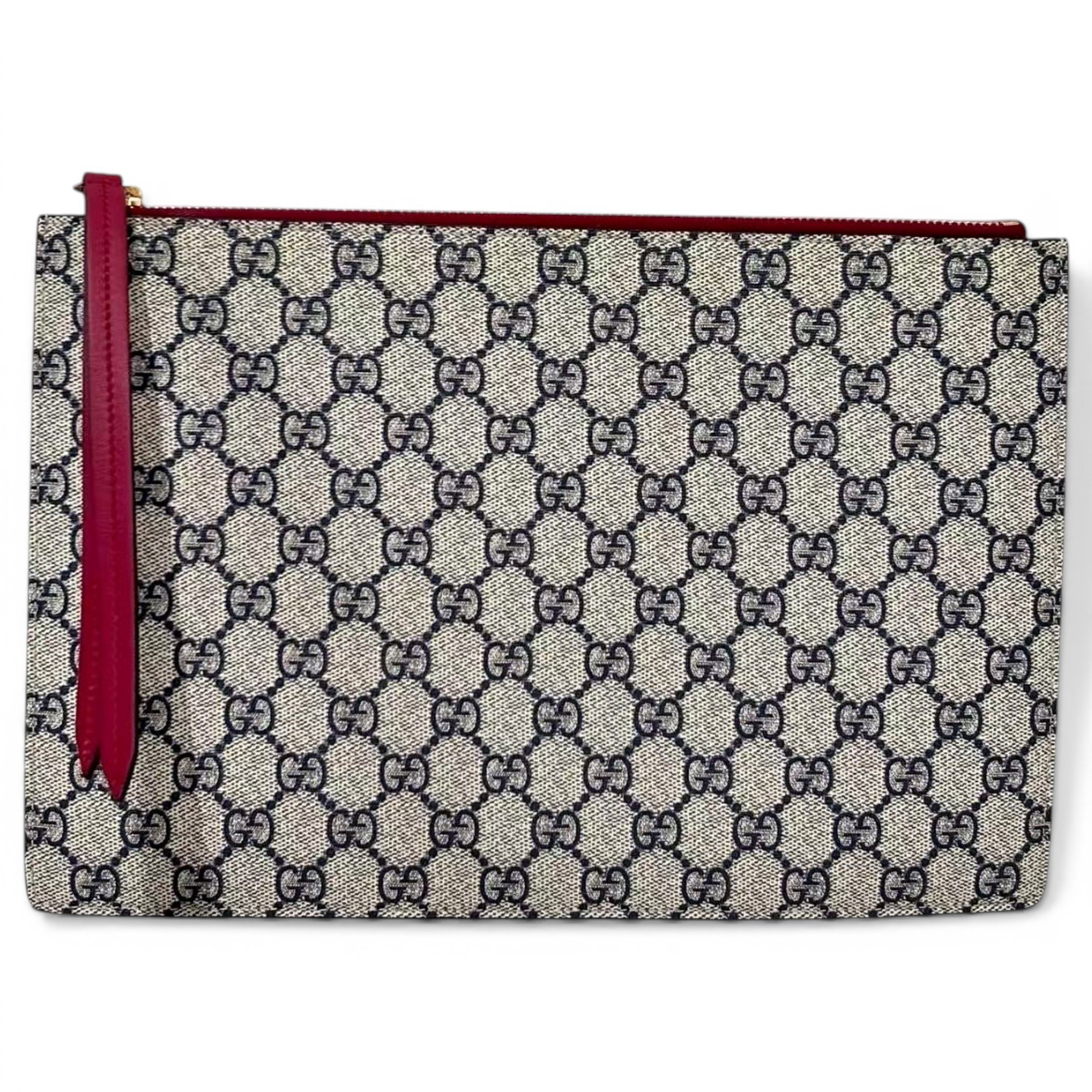 Leather clutch bag