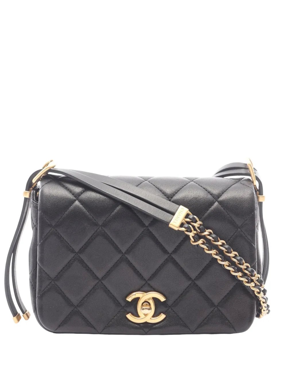 2021-2026 Quilted Lambskin Double Chain Flap crossbody bag