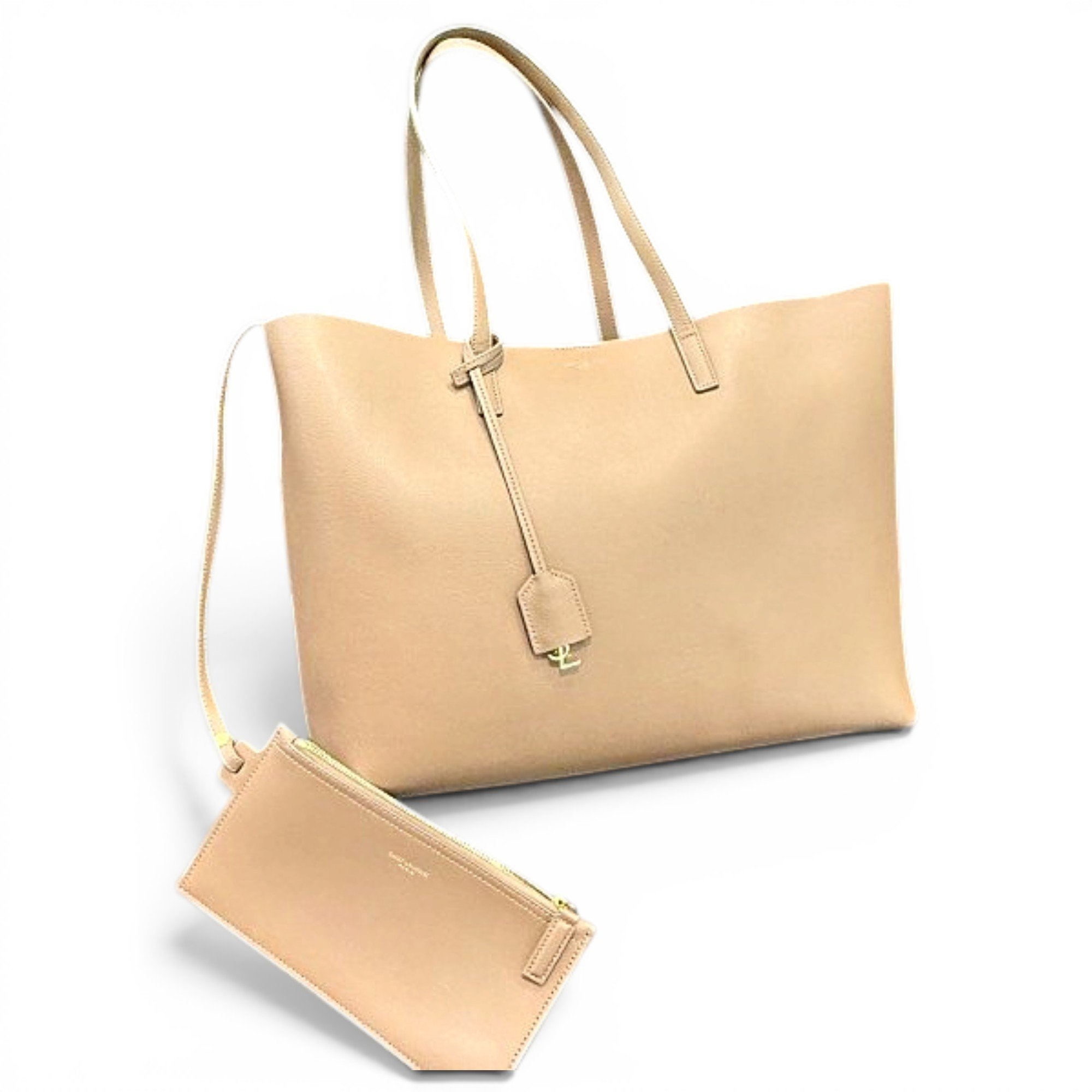 Shopping leather tote