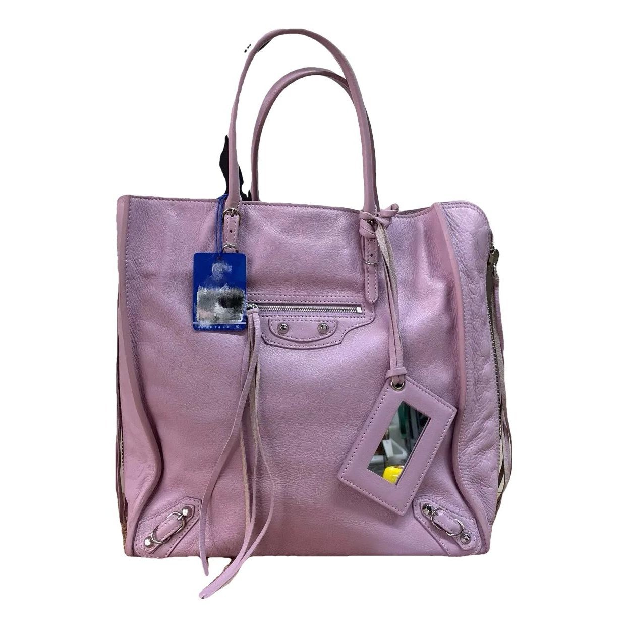 Papier leather handbag